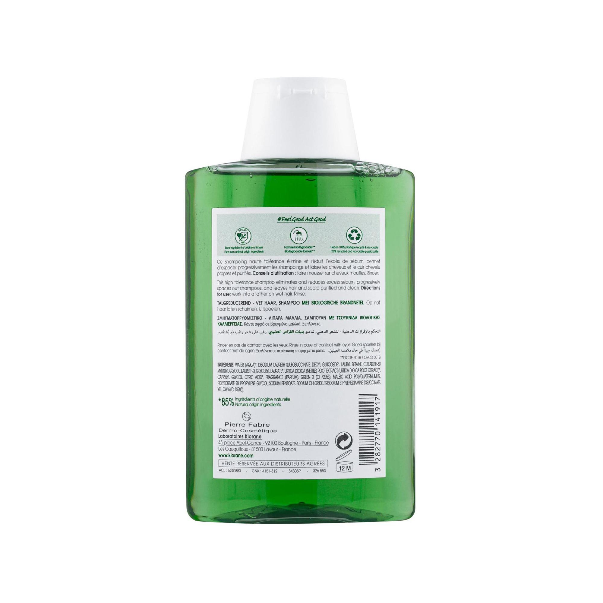 KLORANE BIO-Brennnessel Talgregulierendes Shampoo