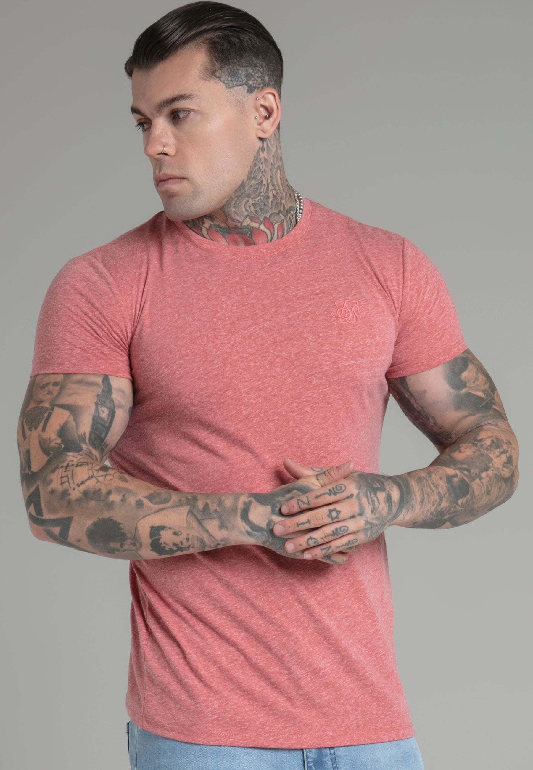 Sik Silk Marl T-Shirt Orange