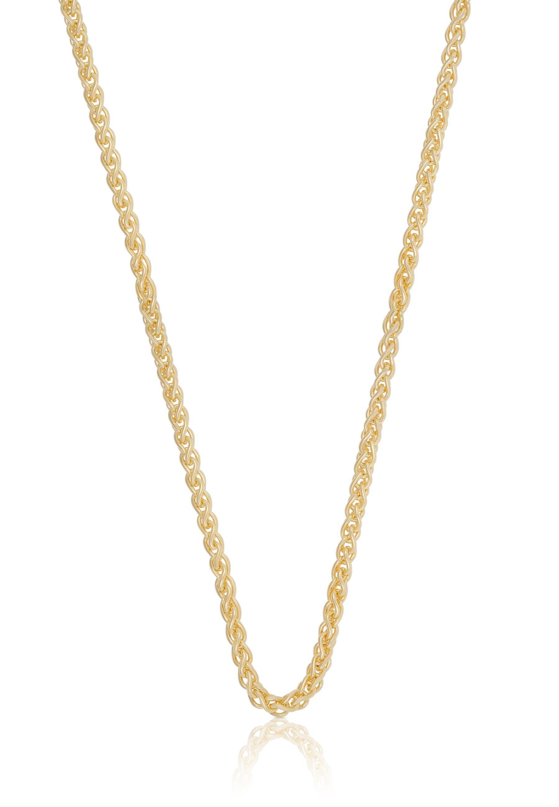 MUAU Schmuck Collier Zopf Gelbgold 750, 2.5mm, 60cm