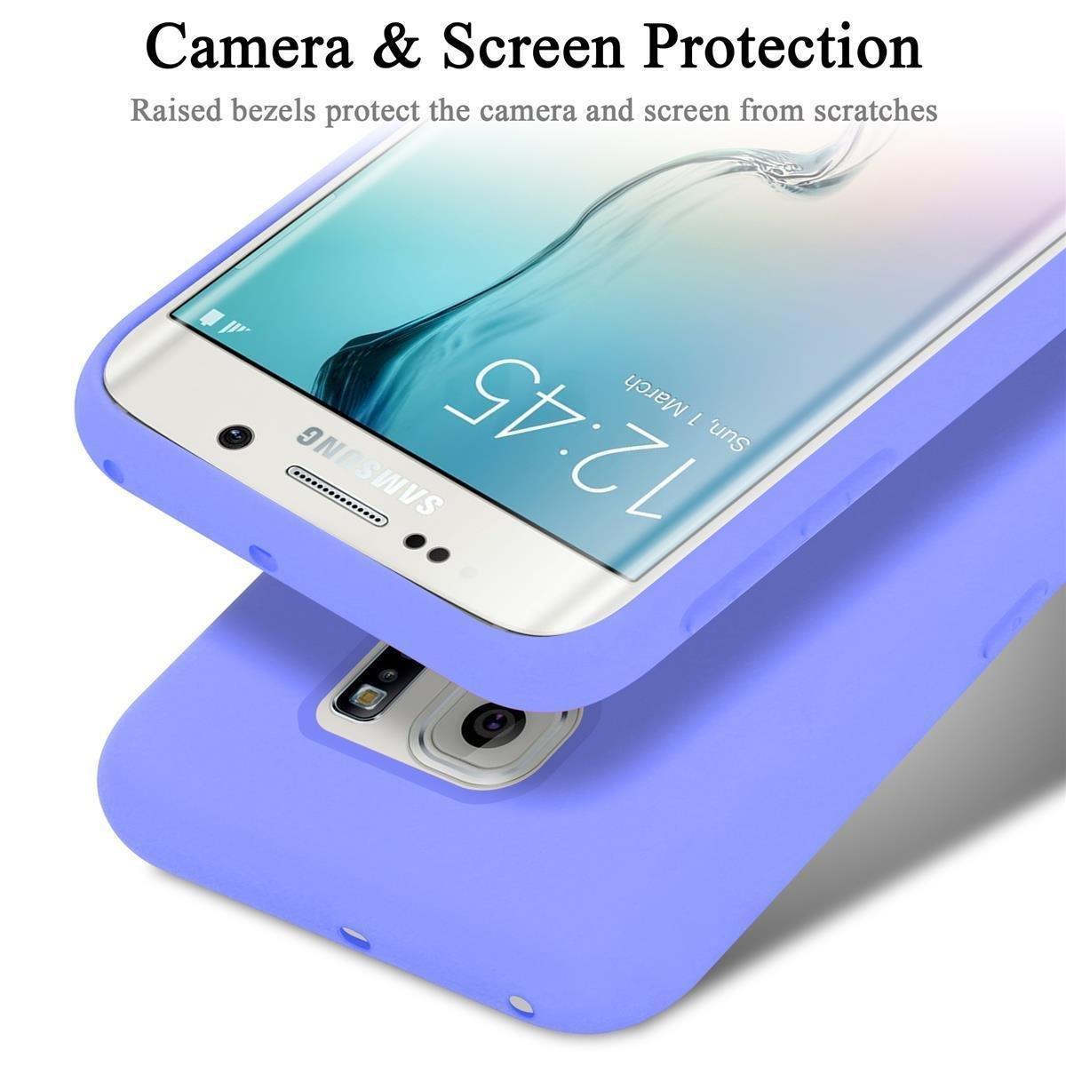 Cadorabo Hülle für Samsung Galaxy S6 EDGE PLUS TPU Silikon Liquid