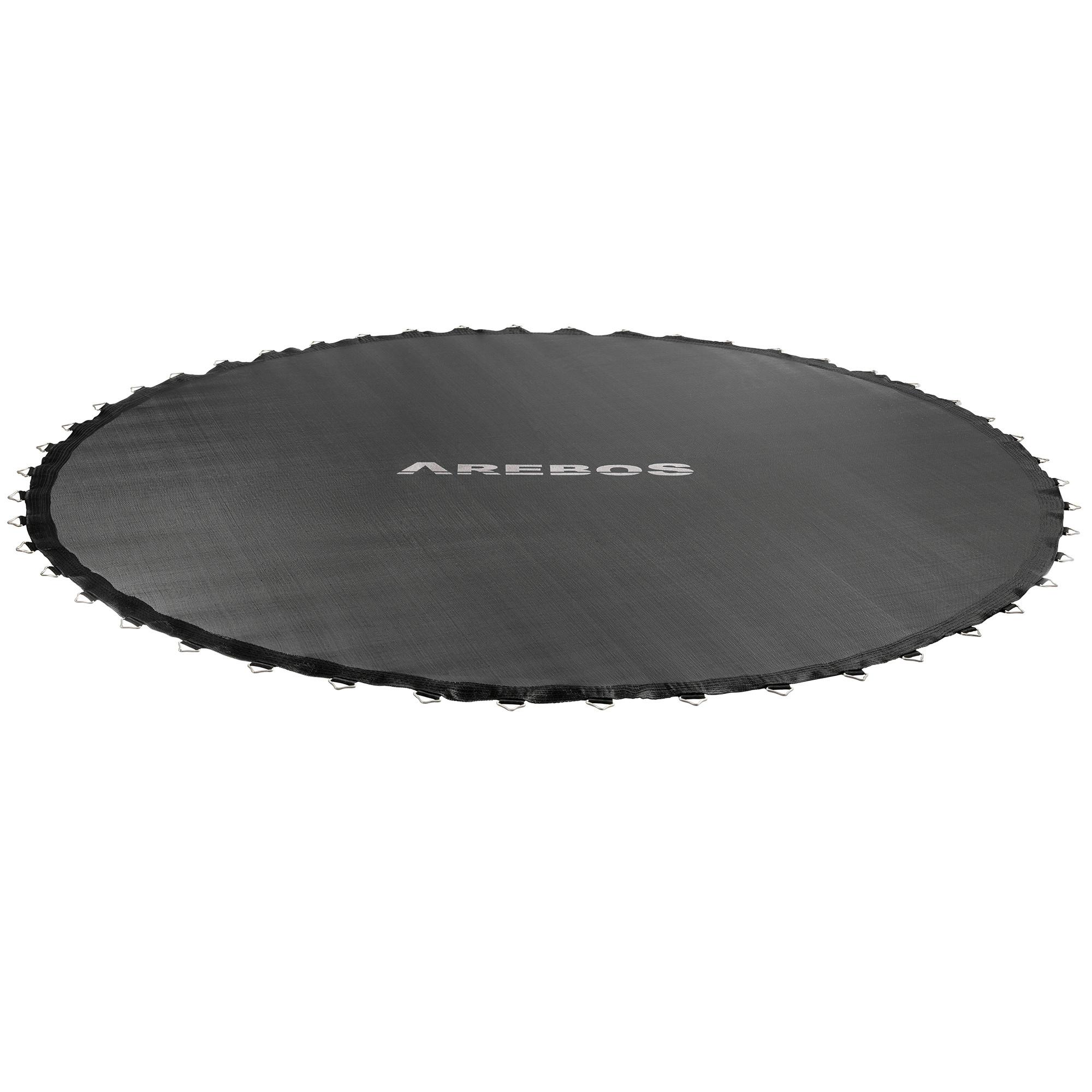 Arebos Sprungmatte Ø 264 cm für Trampoline mit Ø 305 cm, 140 mm Federn 64 Ösen