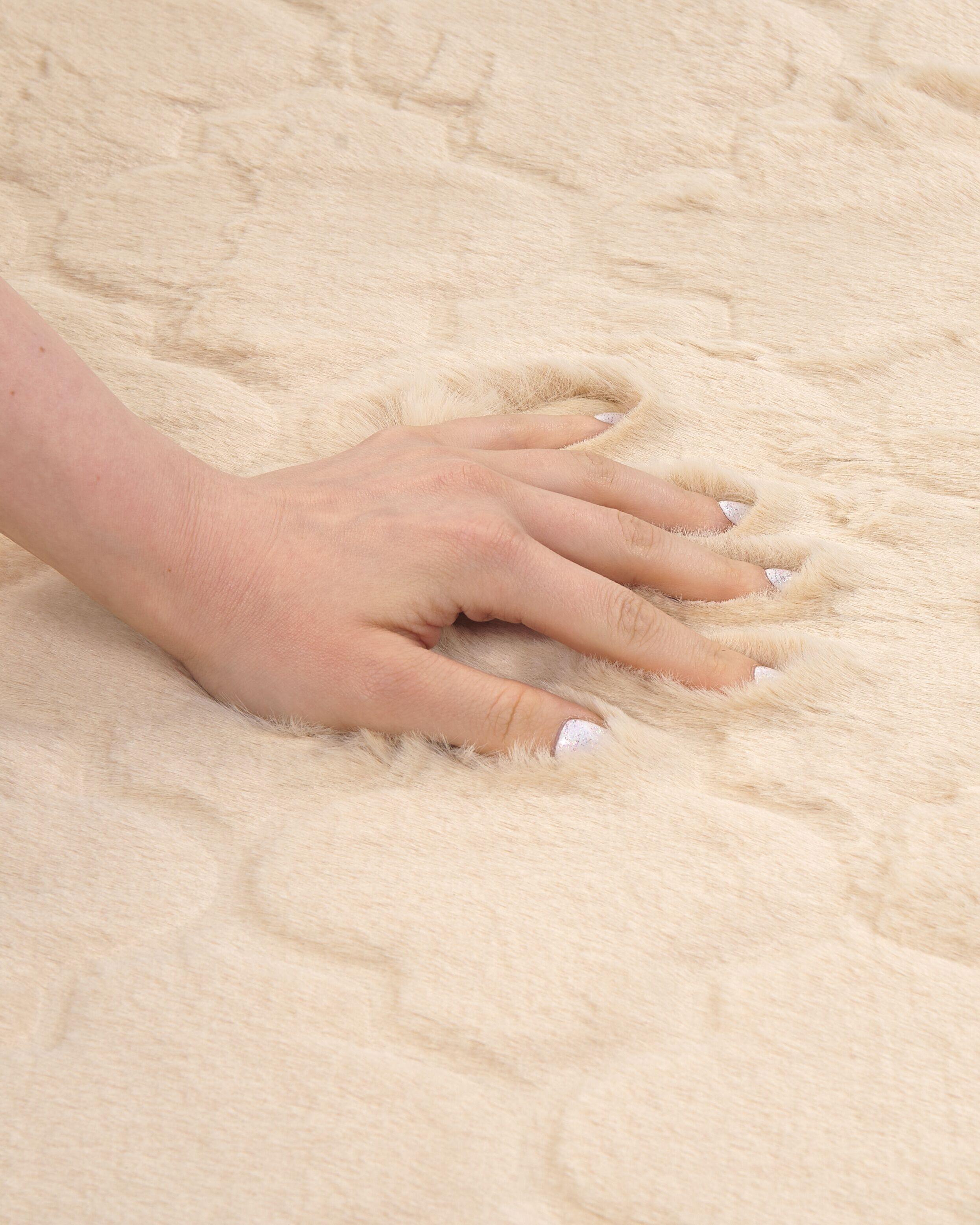 Beliani Kunstfellteppich aus Polyester Modern GHARO