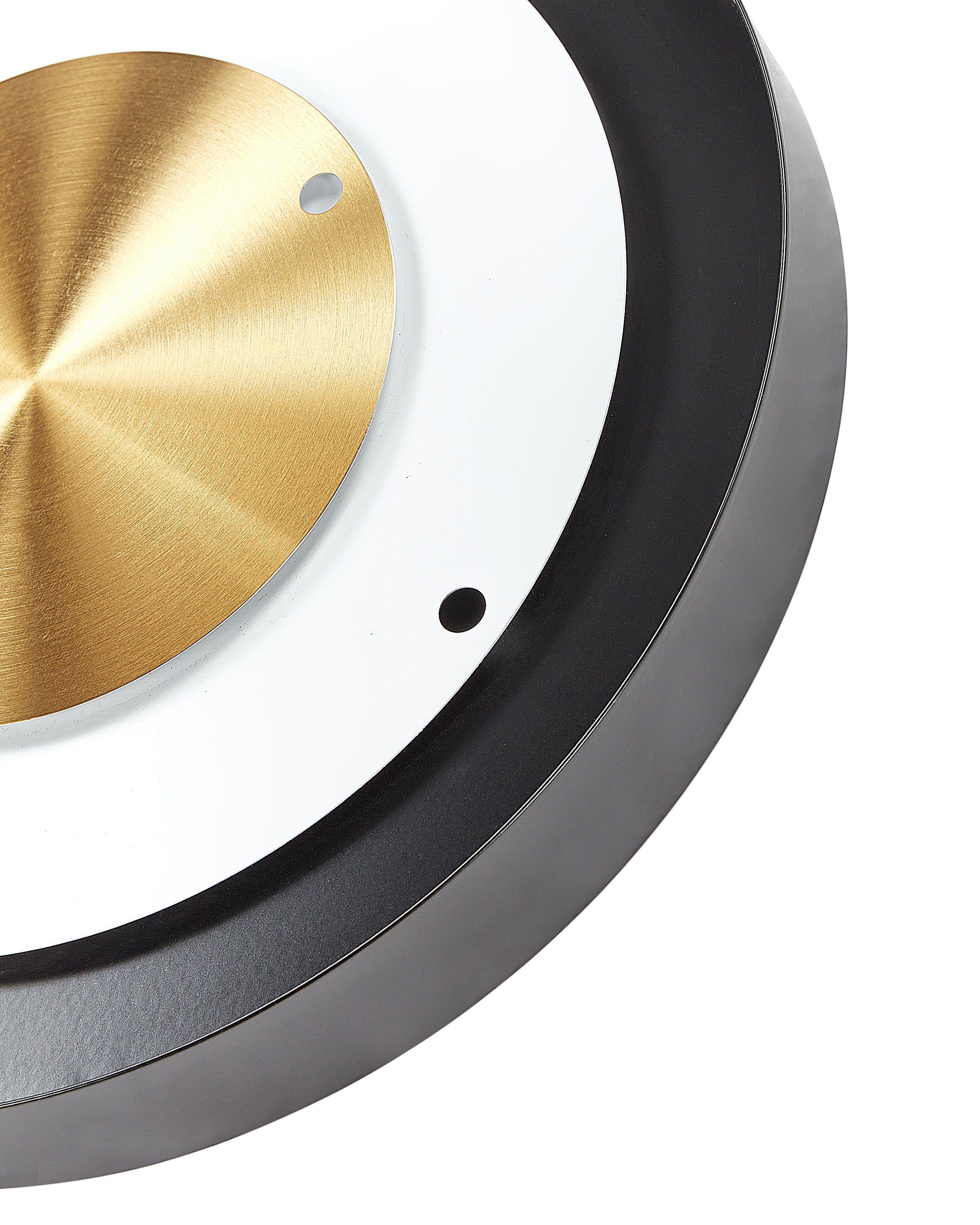 Beliani Wanduhr aus Stahl Modern CLUSES