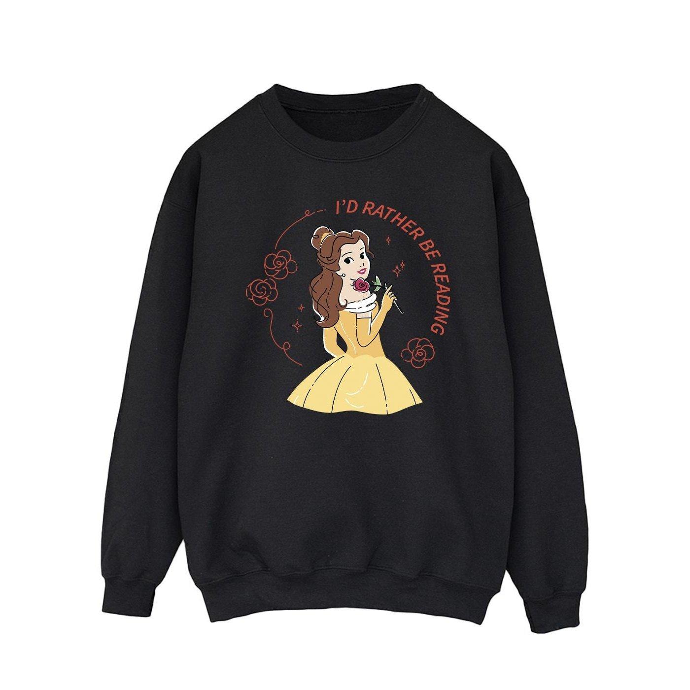 Disney Beauty And The Beast I'd Rather Be Reading Sweatshirt