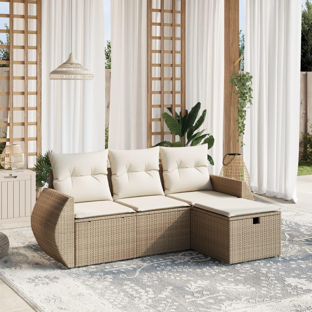 VidaXL Garten sofagarnitur poly-rattan
