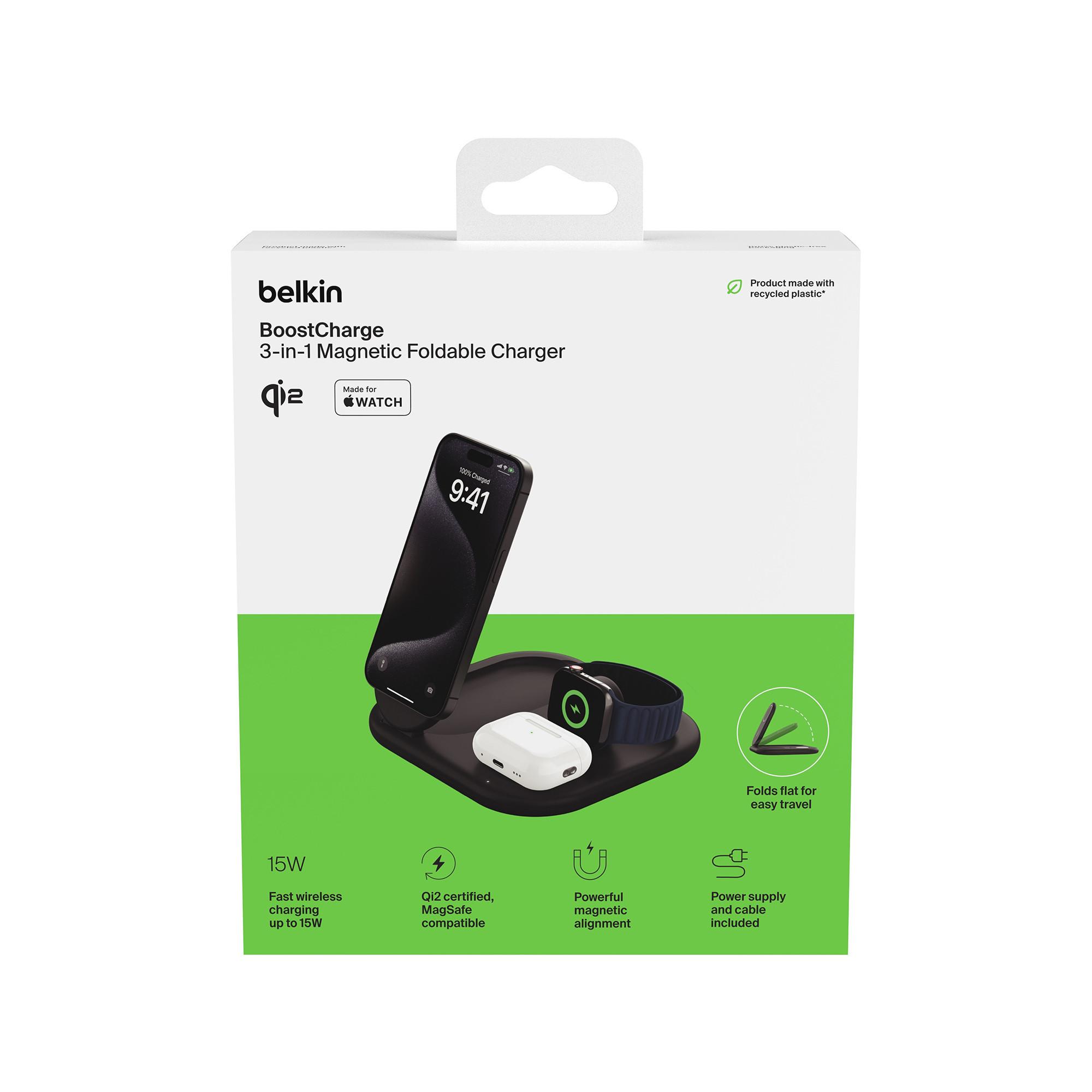 belkin Foldable Wireless Charing Pad Stromadapter USB-C