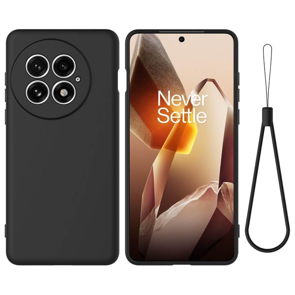 Cover-Discount OnePlus 13 - Silikon Gummi Hülle mit Riemen