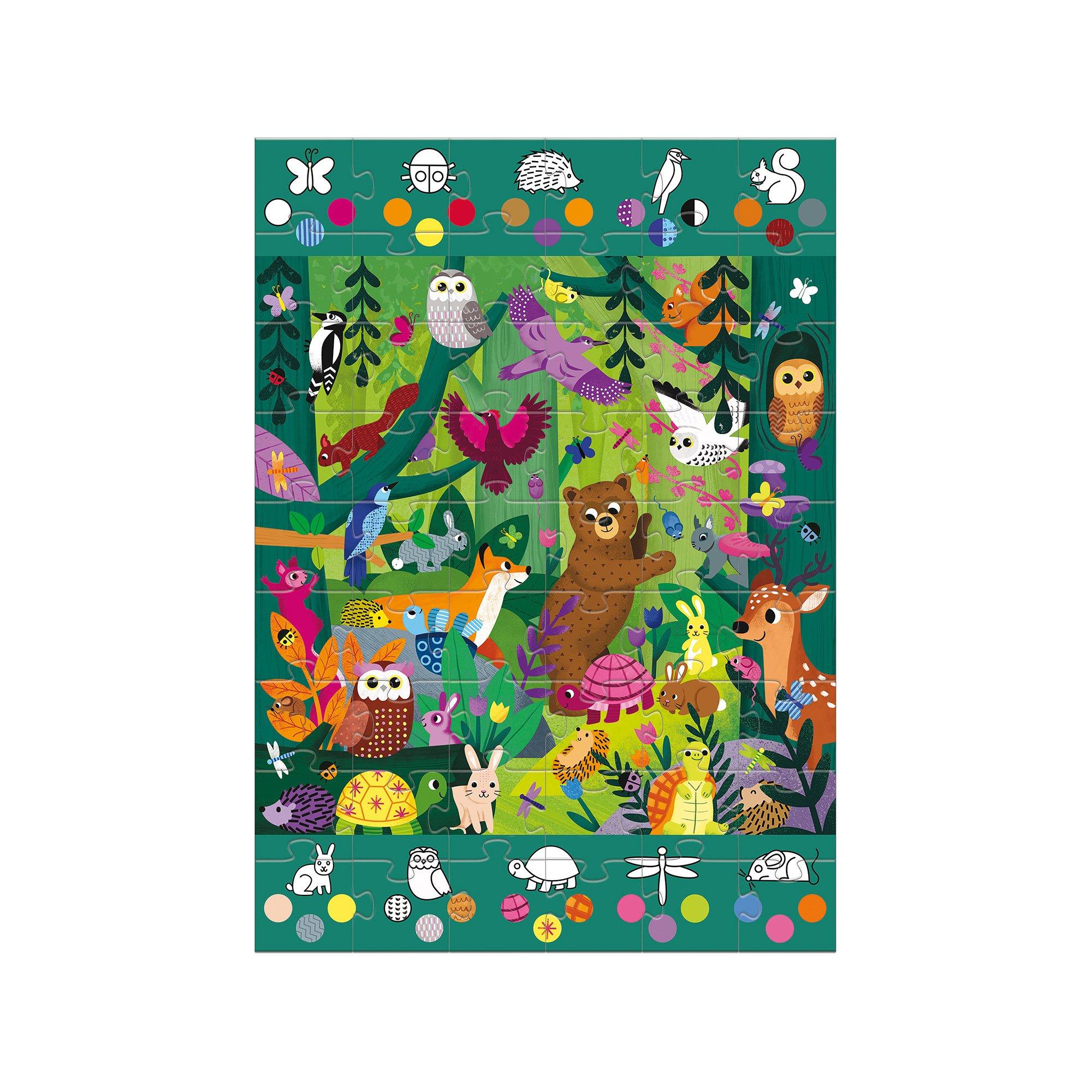 Djeco Puzzle Beobachtung Wald, 54 Teile