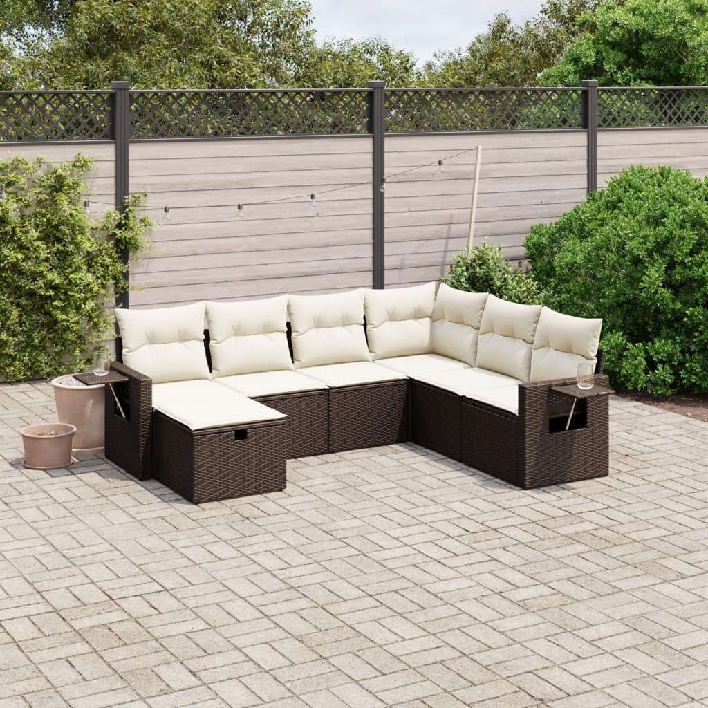 VidaXL Garten sofagarnitur poly-rattan