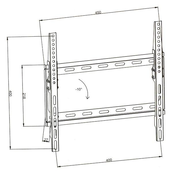 Tectake TV Wandhalterung neigbar für 26