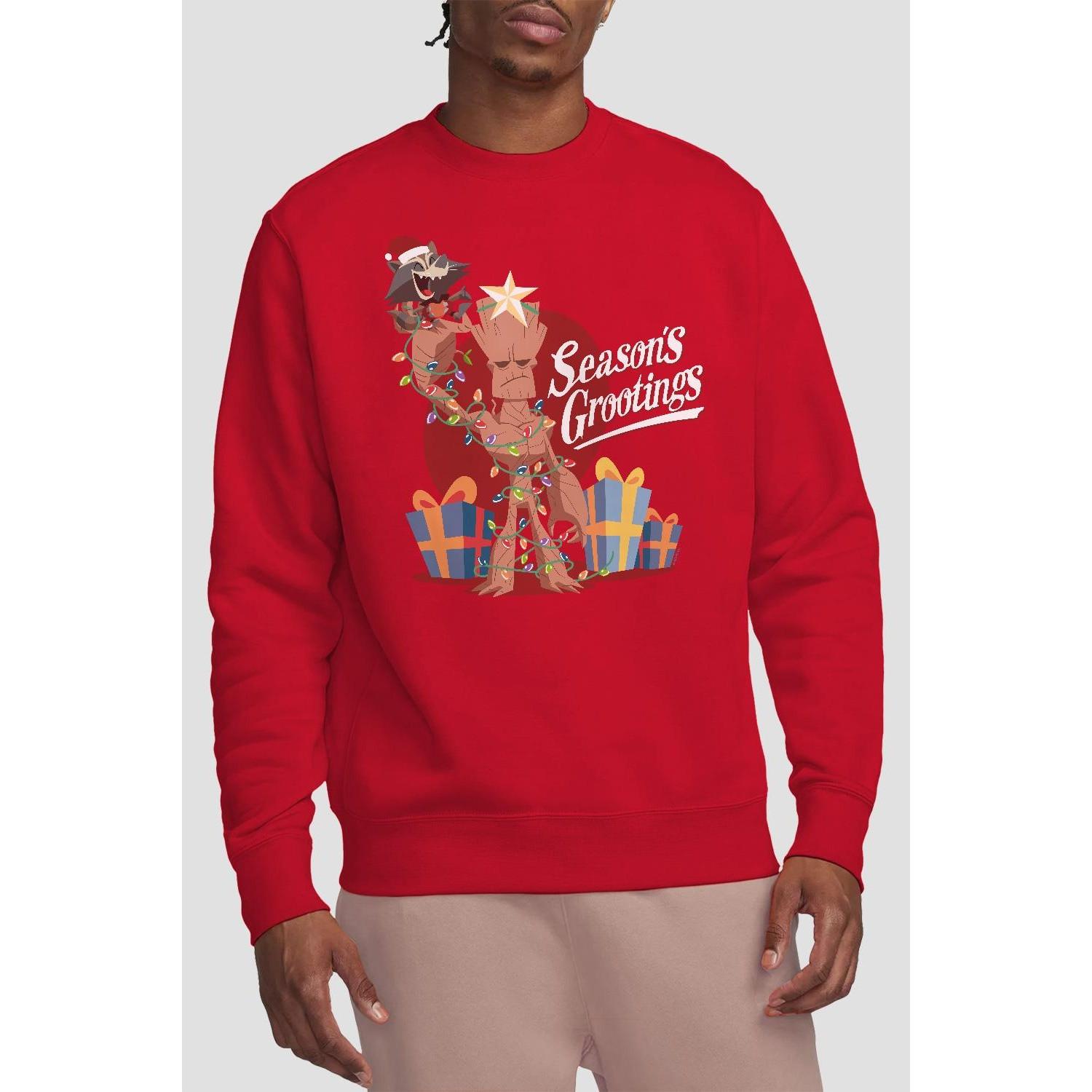Guardians Of The Galaxy Seasons Grootings Sweatshirt