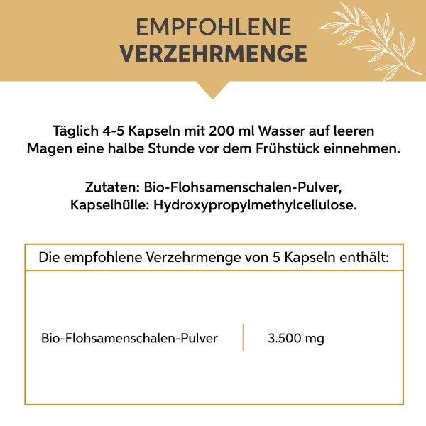 Eltabia Bio Flohsamenschalen Kapseln
