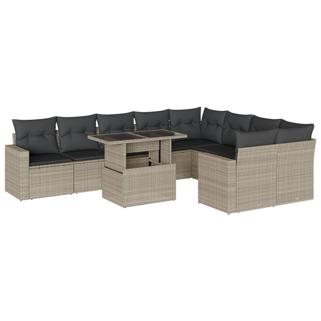 VidaXL Garten sofagarnitur poly-rattan