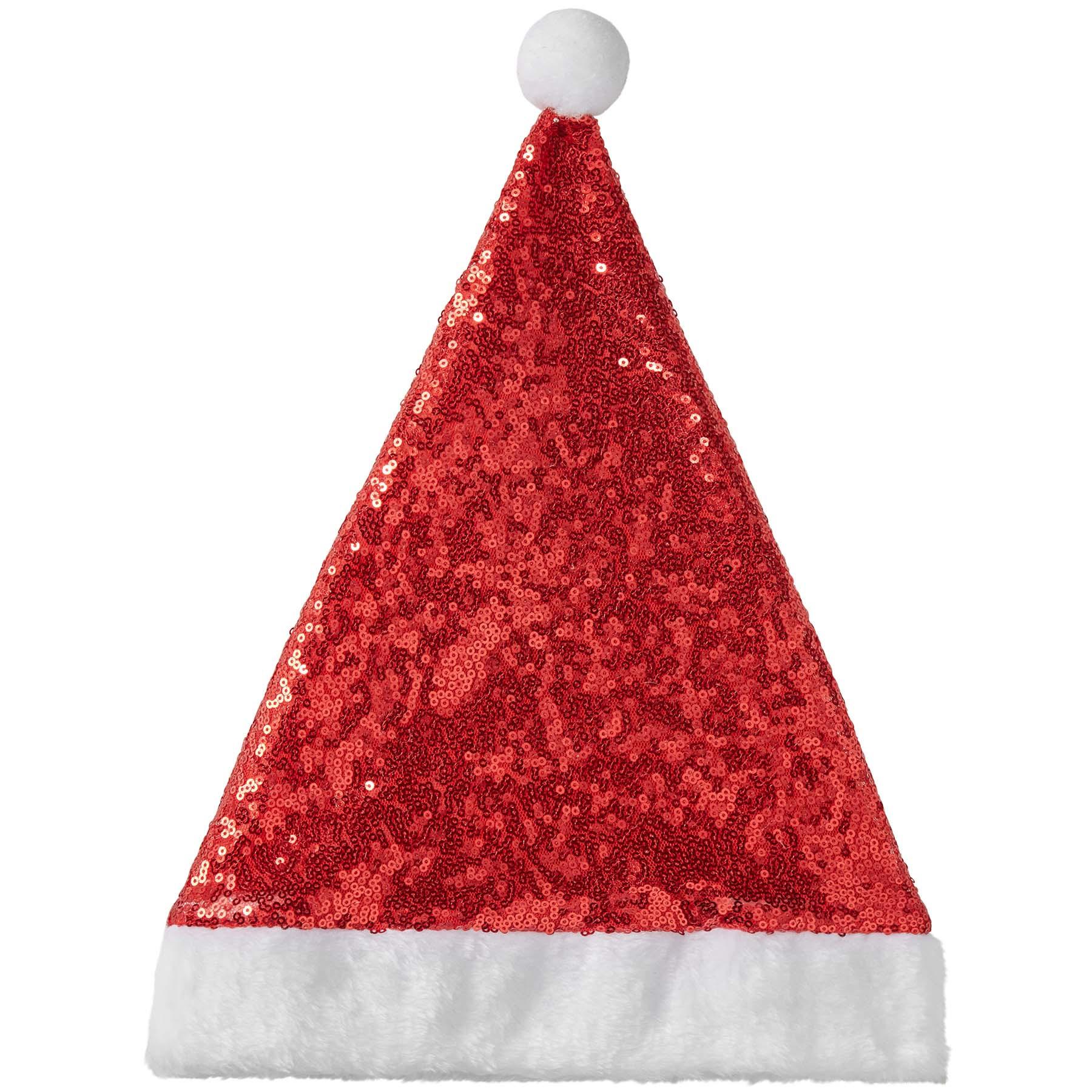 Tectake Weihnachtsmütze miten Pailletten