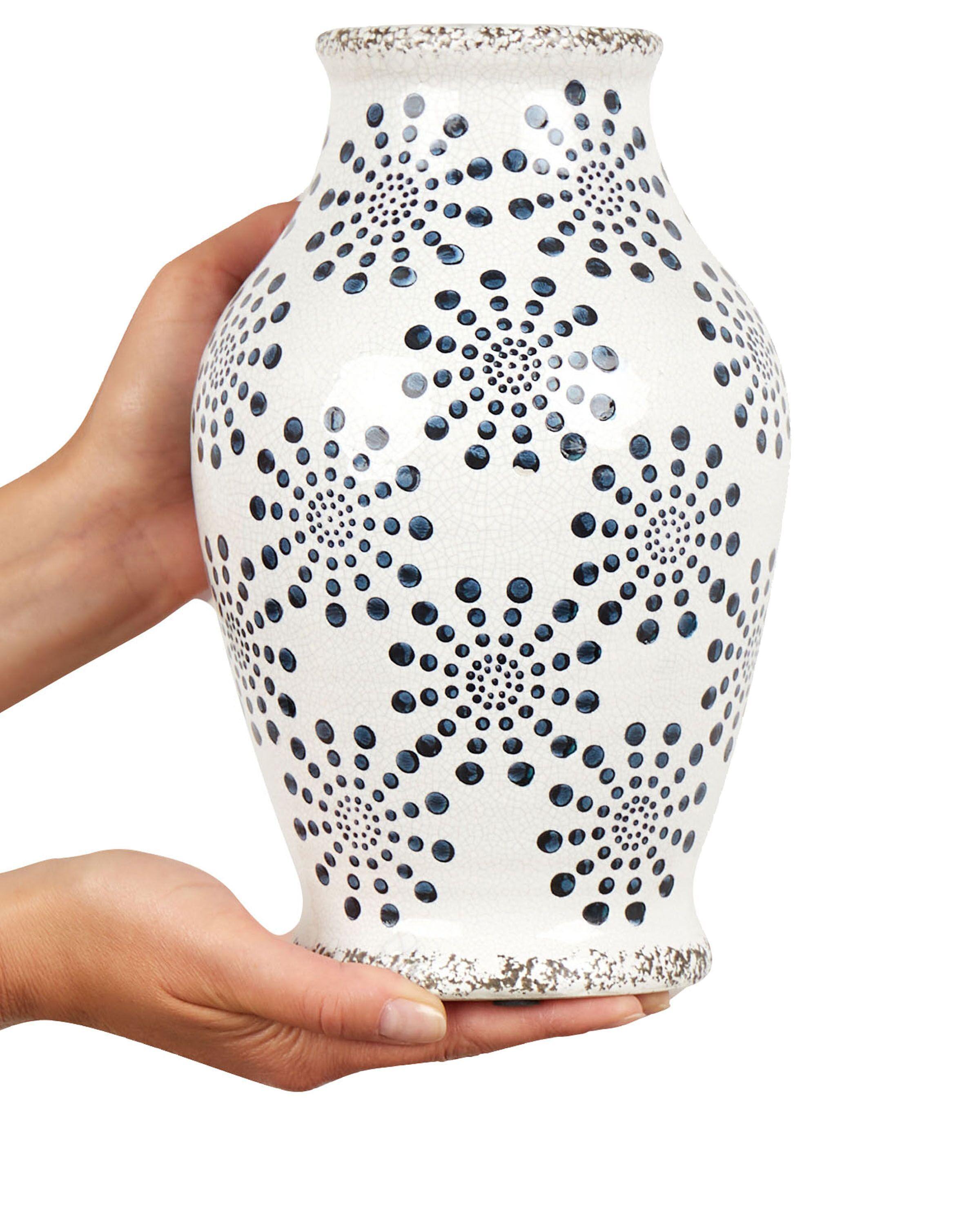 Beliani Blumenvase aus Steinzeug Retro NEMEA