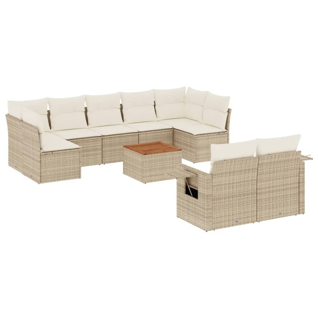VidaXL Garten sofagarnitur poly-rattan