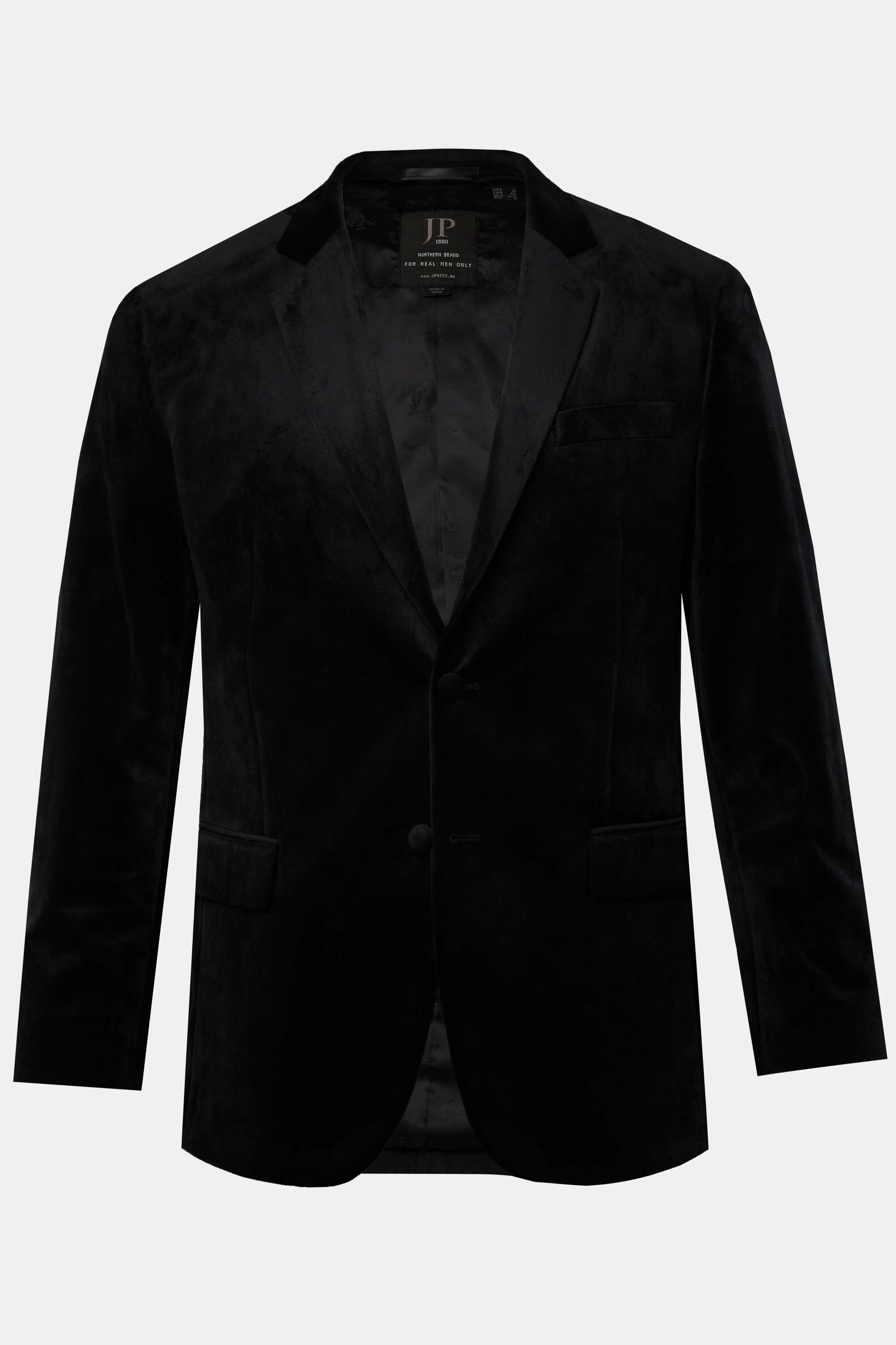 JP1880 Samt Blazer mit Reverskragen und Knopfverschluss