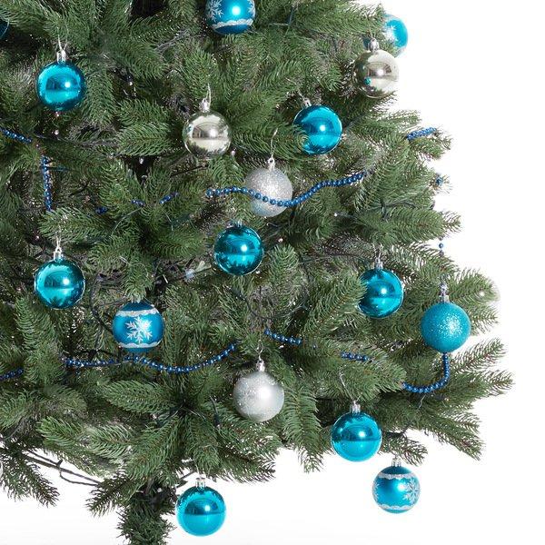 Tectake 64 Christbaumkugeln unzerbrechlich