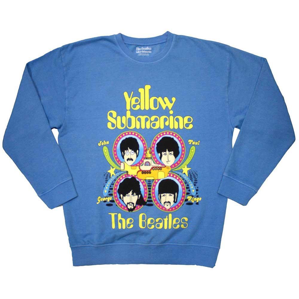 The Beatles Yellow Submarine Heads In Circles Sweatshirt