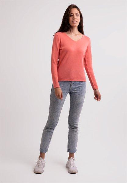 CASH-MERE.CH Recycelter Kaschmir V-Ausschnitt Pullover