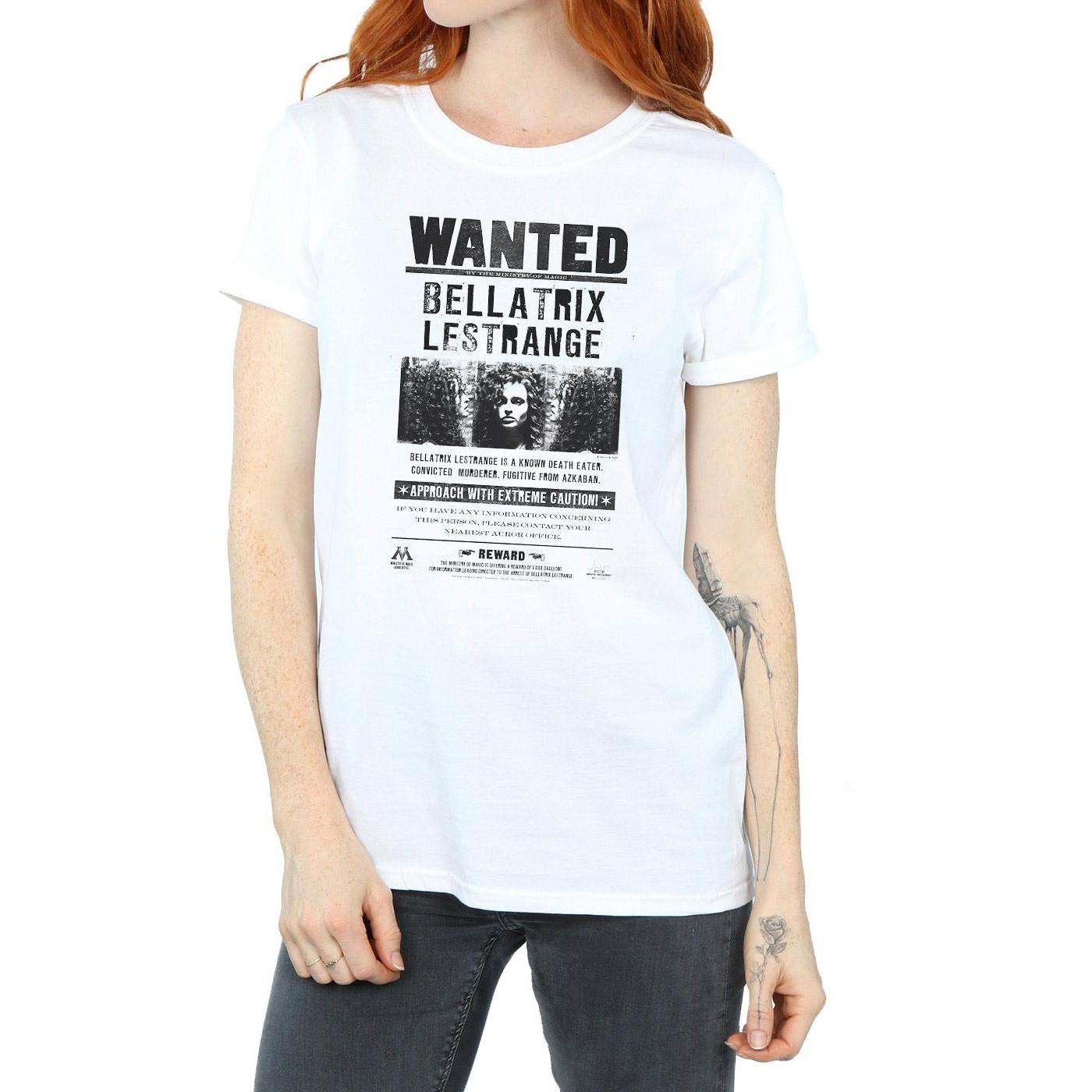 Harry Potter Bellatrix Lestrange Wanted Poster T-Shirt