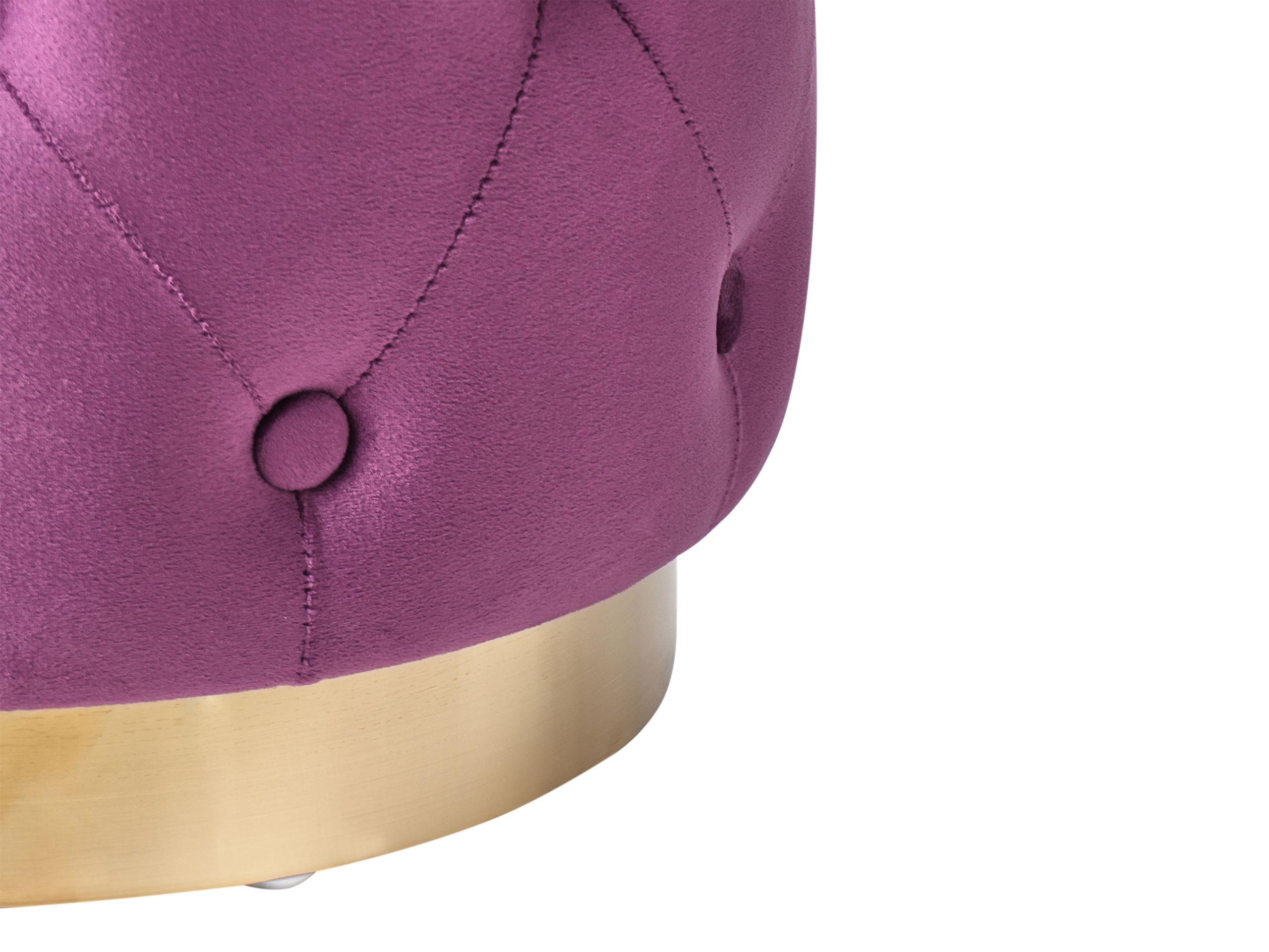 Beliani Pouf aus Samtstoff Retro CARROLLTON