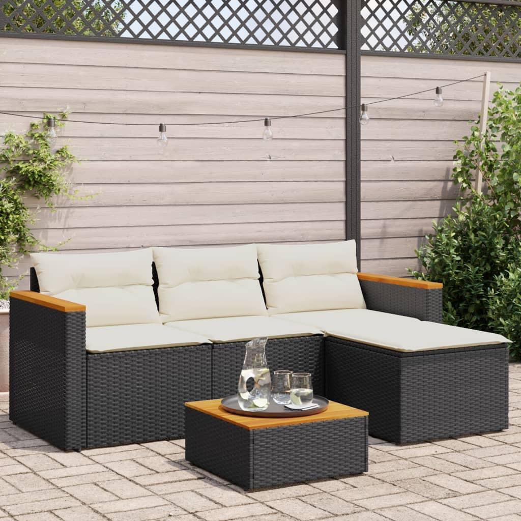 VidaXL Garten sofagarnitur poly-rattan