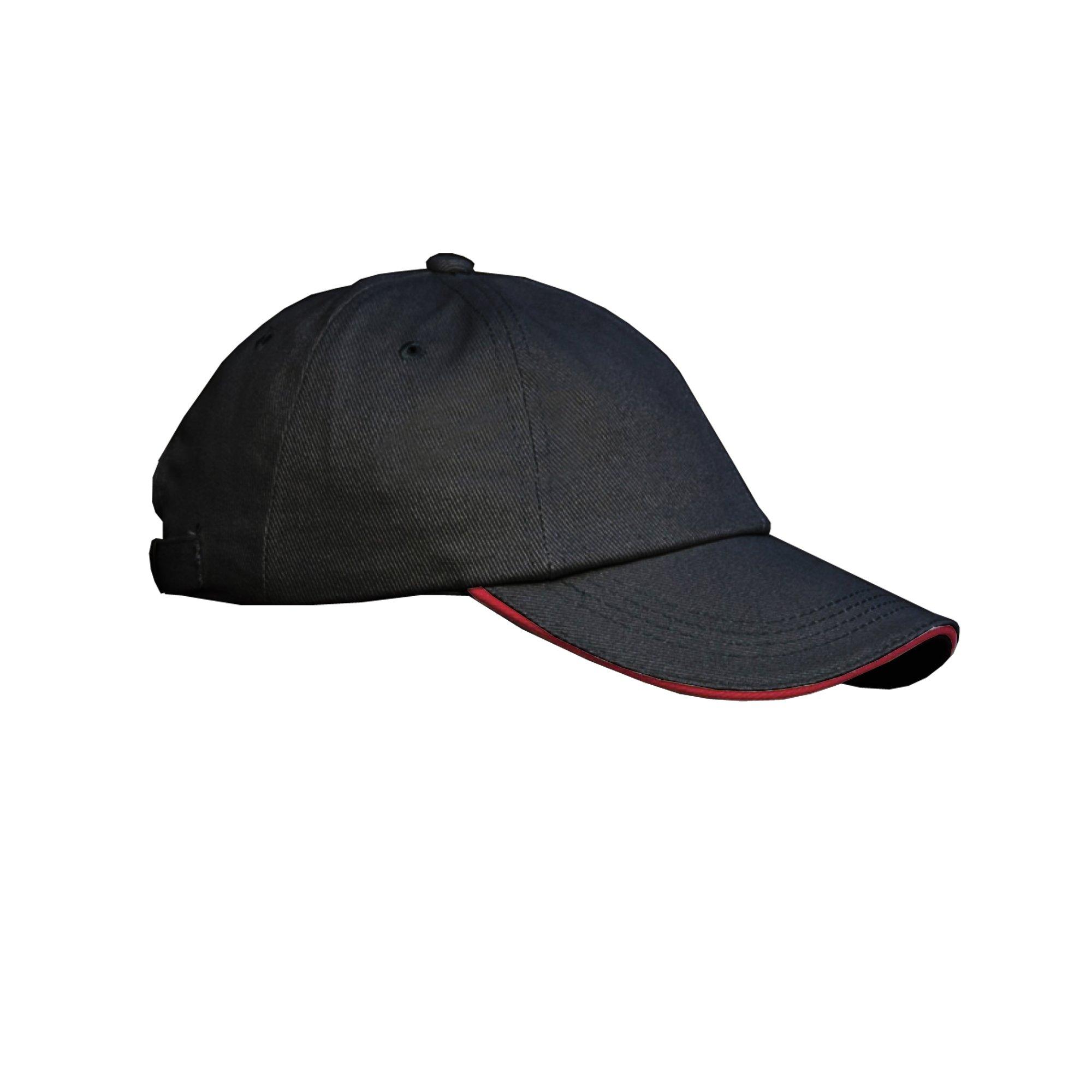 Result Low Profile schwerer gebürsteter Baumwolle Baseball Cap mit Sandwich Peak (2er Pack)