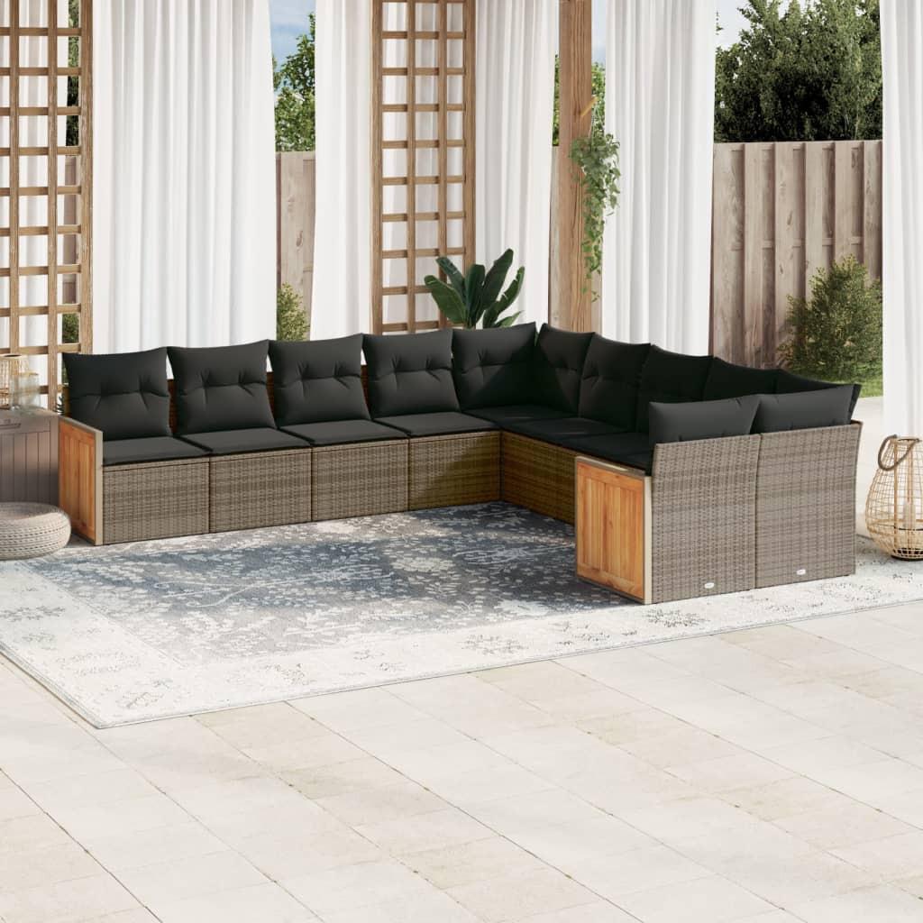 VidaXL Garten sofagarnitur poly-rattan