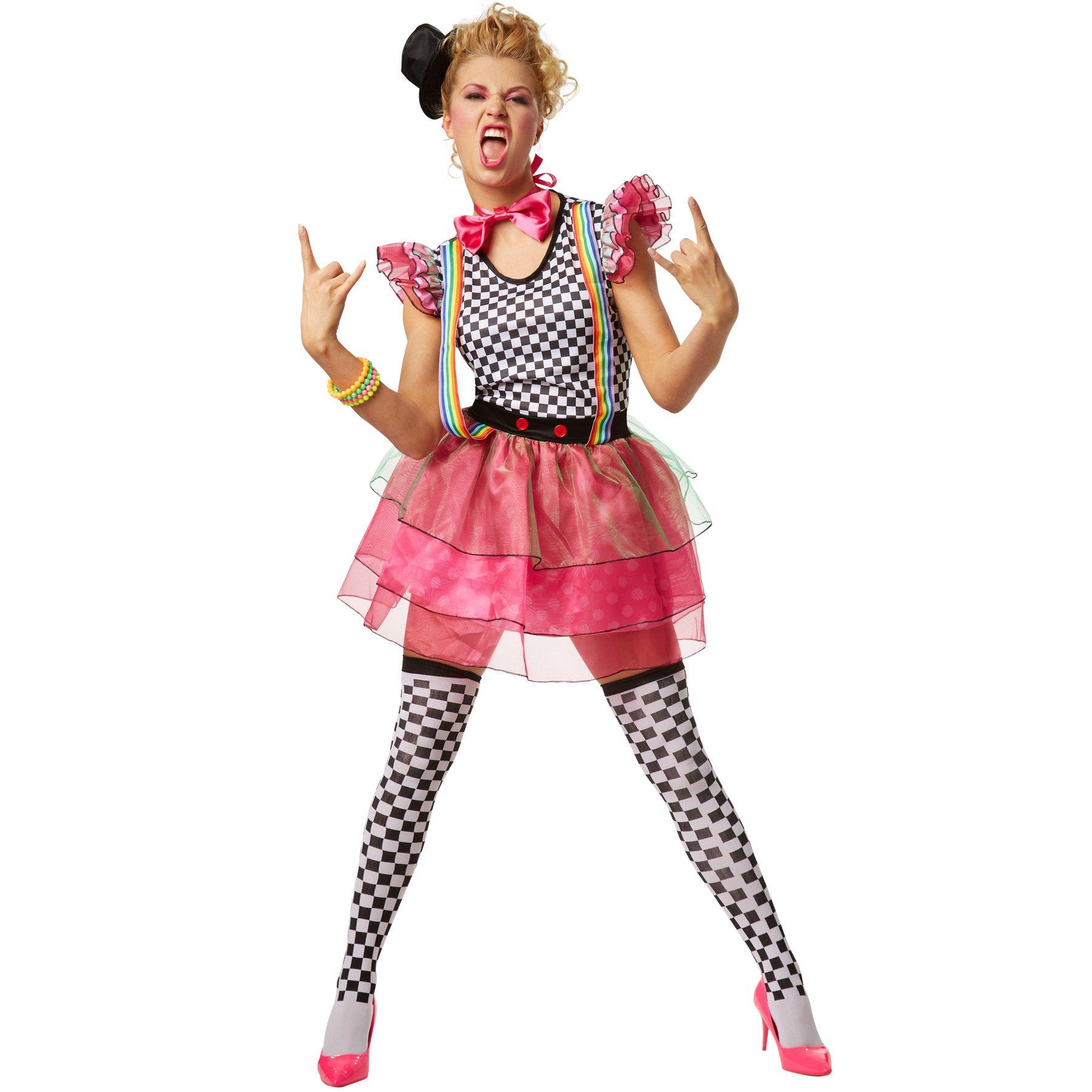 Tectake Frauenkostüm Neon Clown
