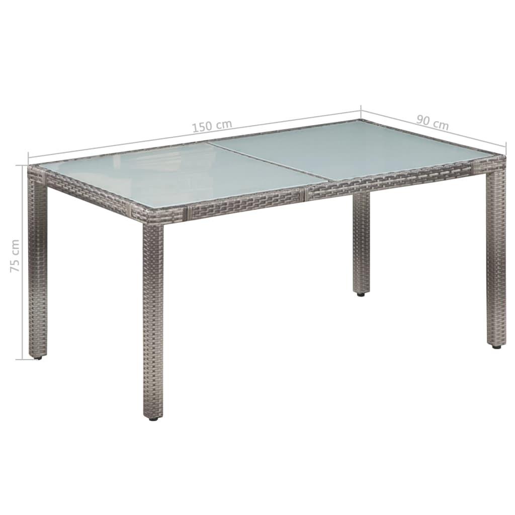 VidaXL Garten essgruppe poly-rattan