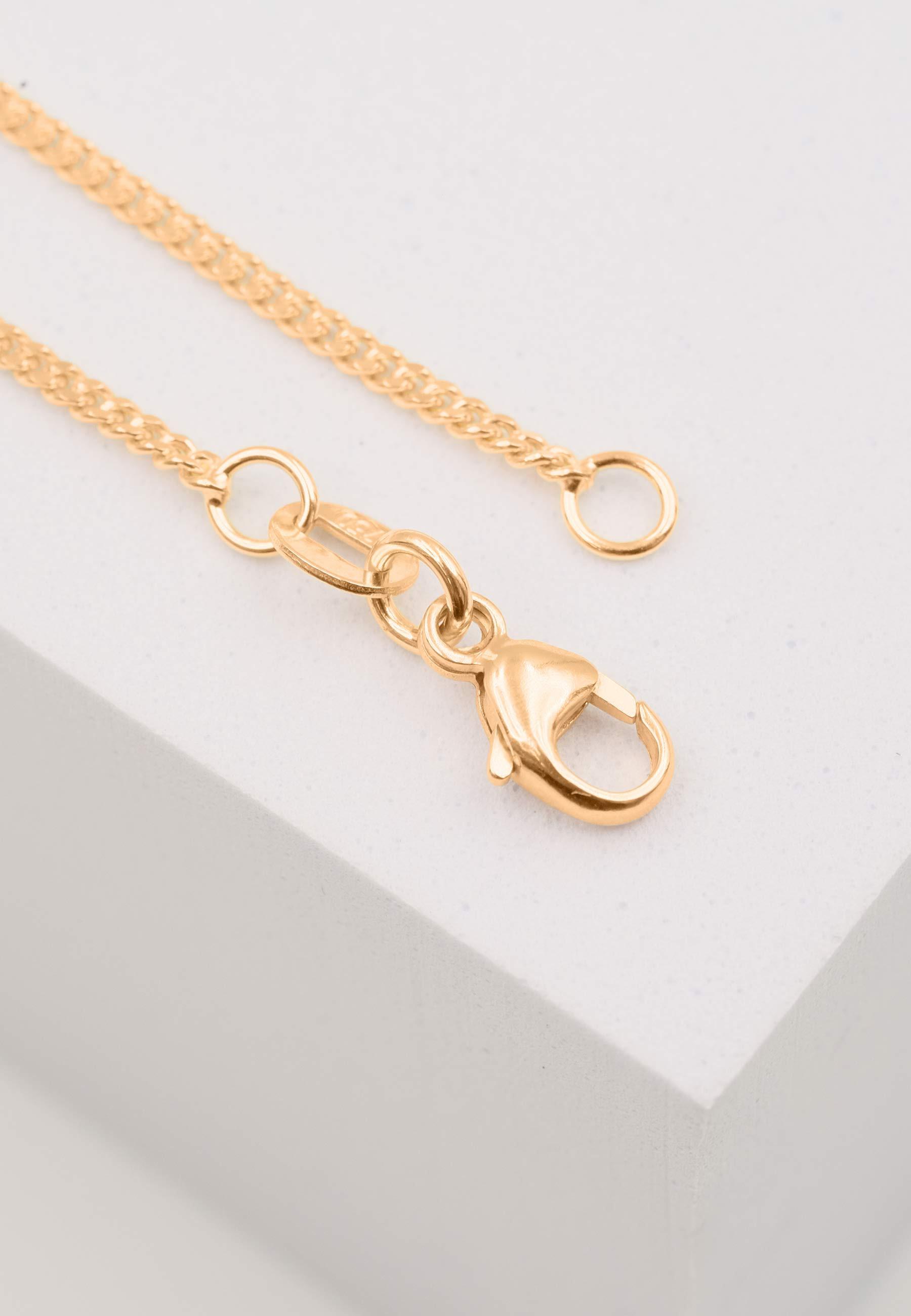 MUAU Schmuck Collier Panzer Rotgold 750, 1.6mm, 42cm