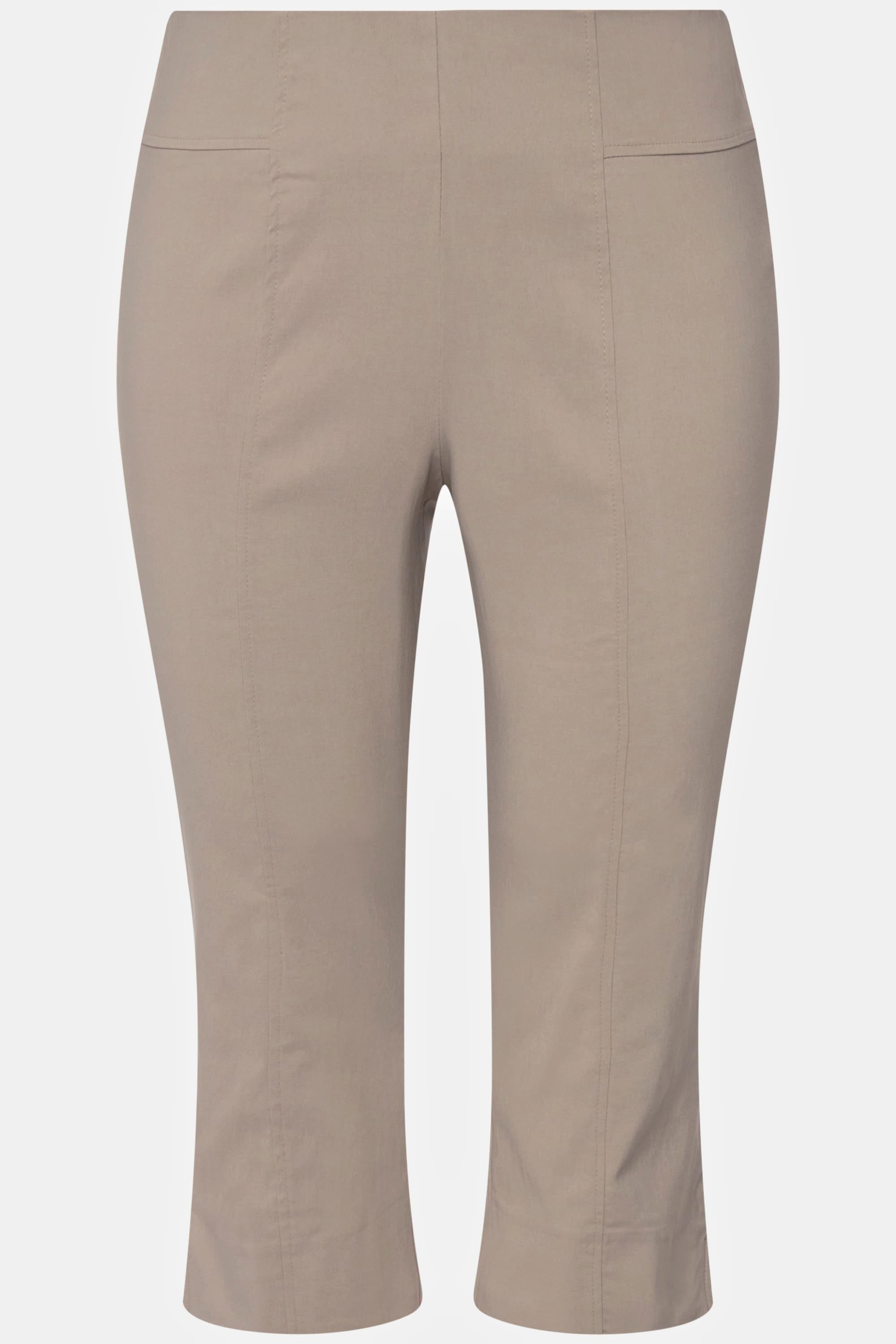 Ulla Popken Bengalin Capri hochelastisch knitterarm Gummibund