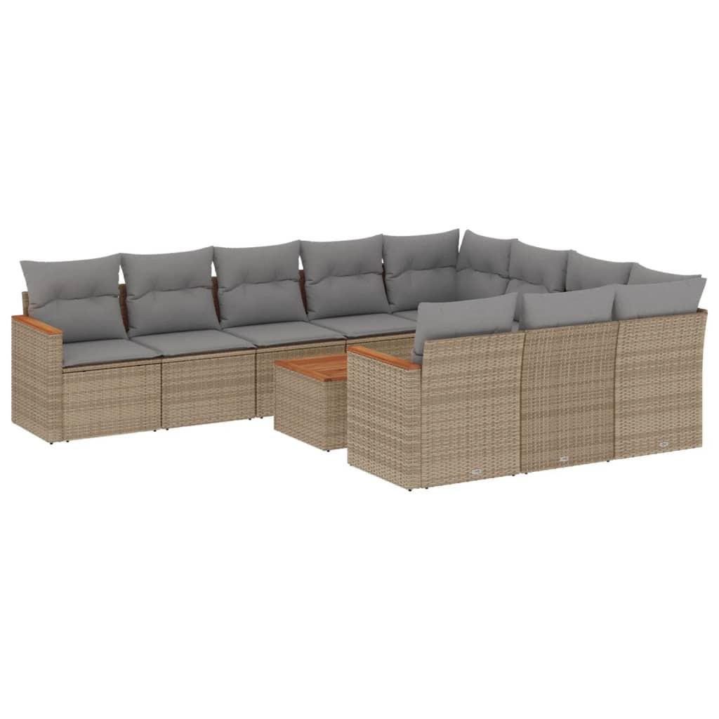 VidaXL Garten sofagarnitur poly-rattan