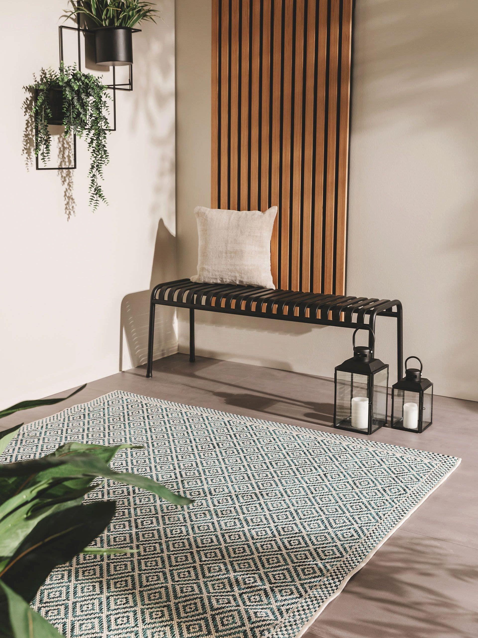Benuta In- & Outdoor-Teppich Cleo Blau