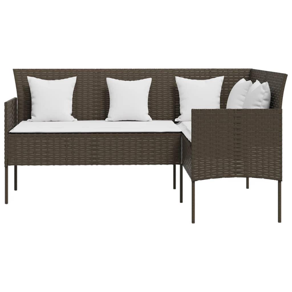 VidaXL Gartensofa poly-rattan