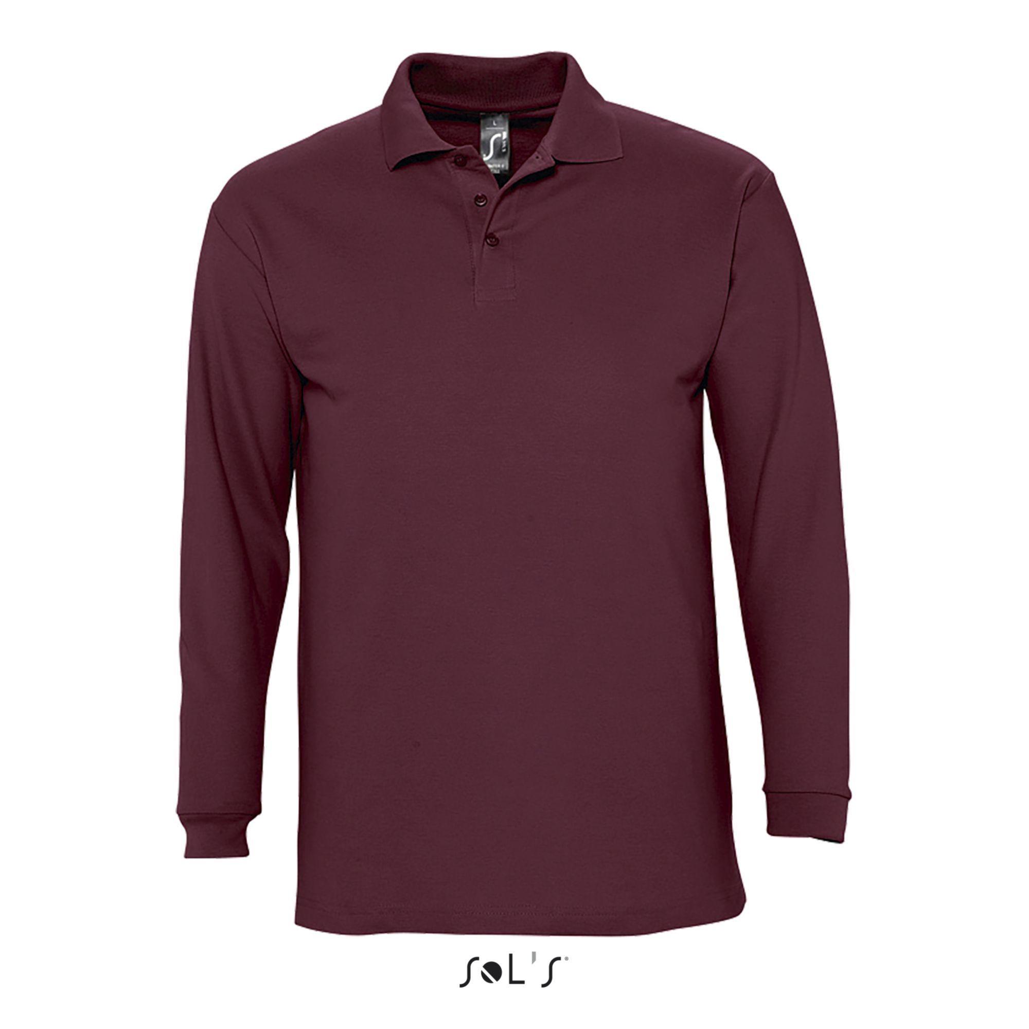 SOLS Winter II Langarm Polo-Shirt