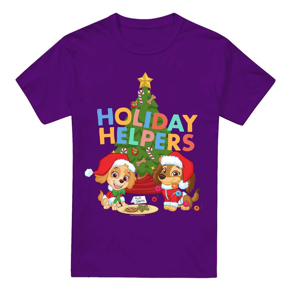 PAW PATROL Holiday Helpers Weihnachtliches Design T-Shirt