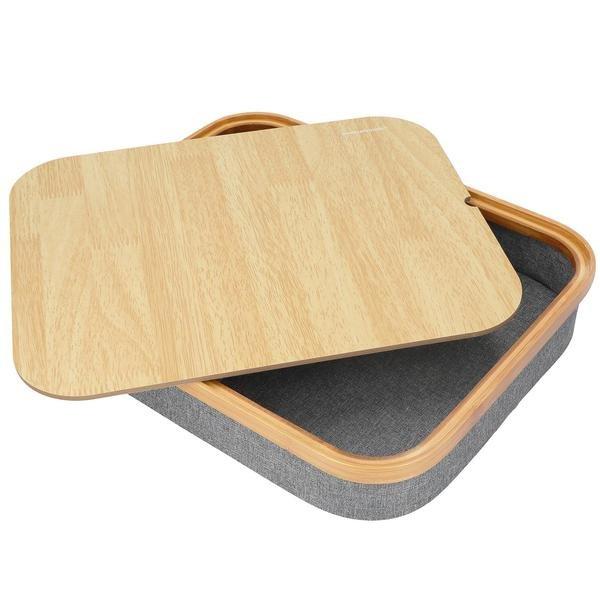 InnovaGoods Knieschreibtisch mit Stauraum - Grau