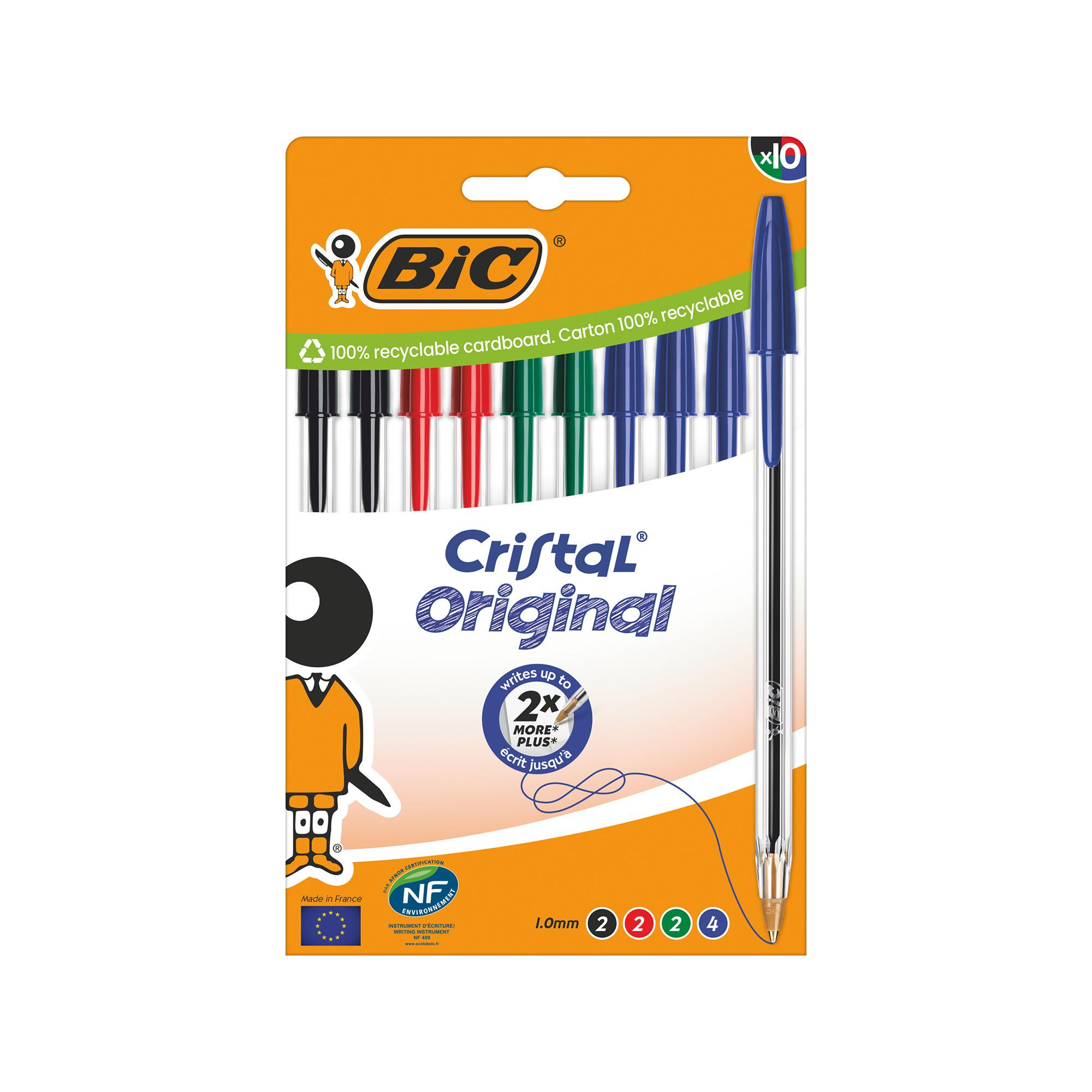BiC Kugelschreiber-Set Cristal Original Ass. BOX10