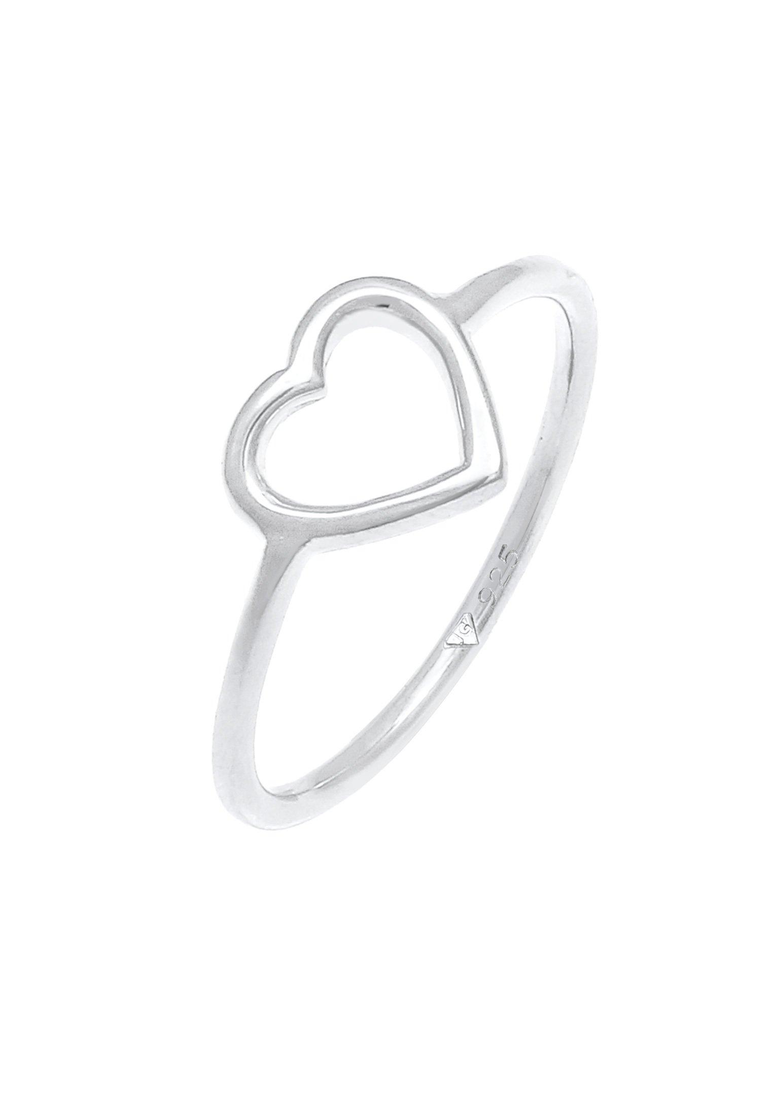 Elli Ring Herz Cut Out Filigran