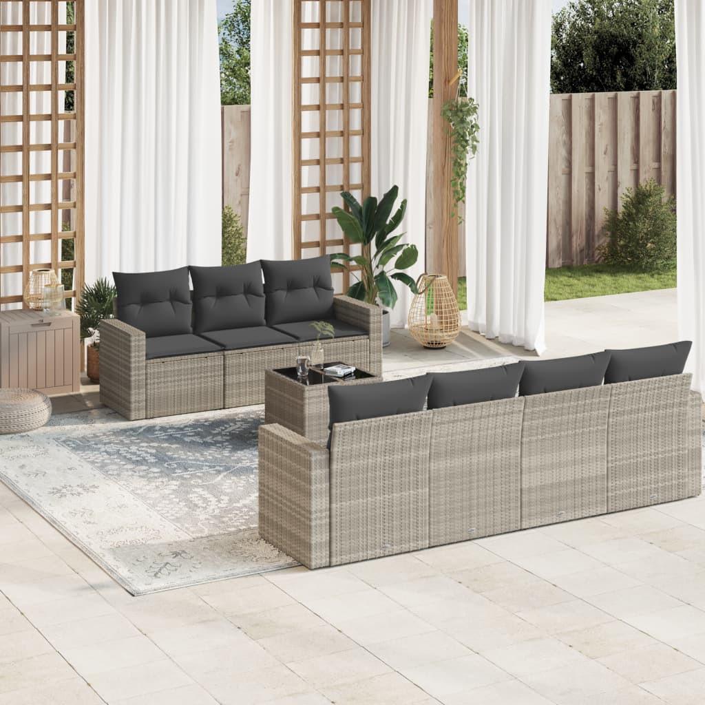 VidaXL Garten sofagarnitur poly-rattan