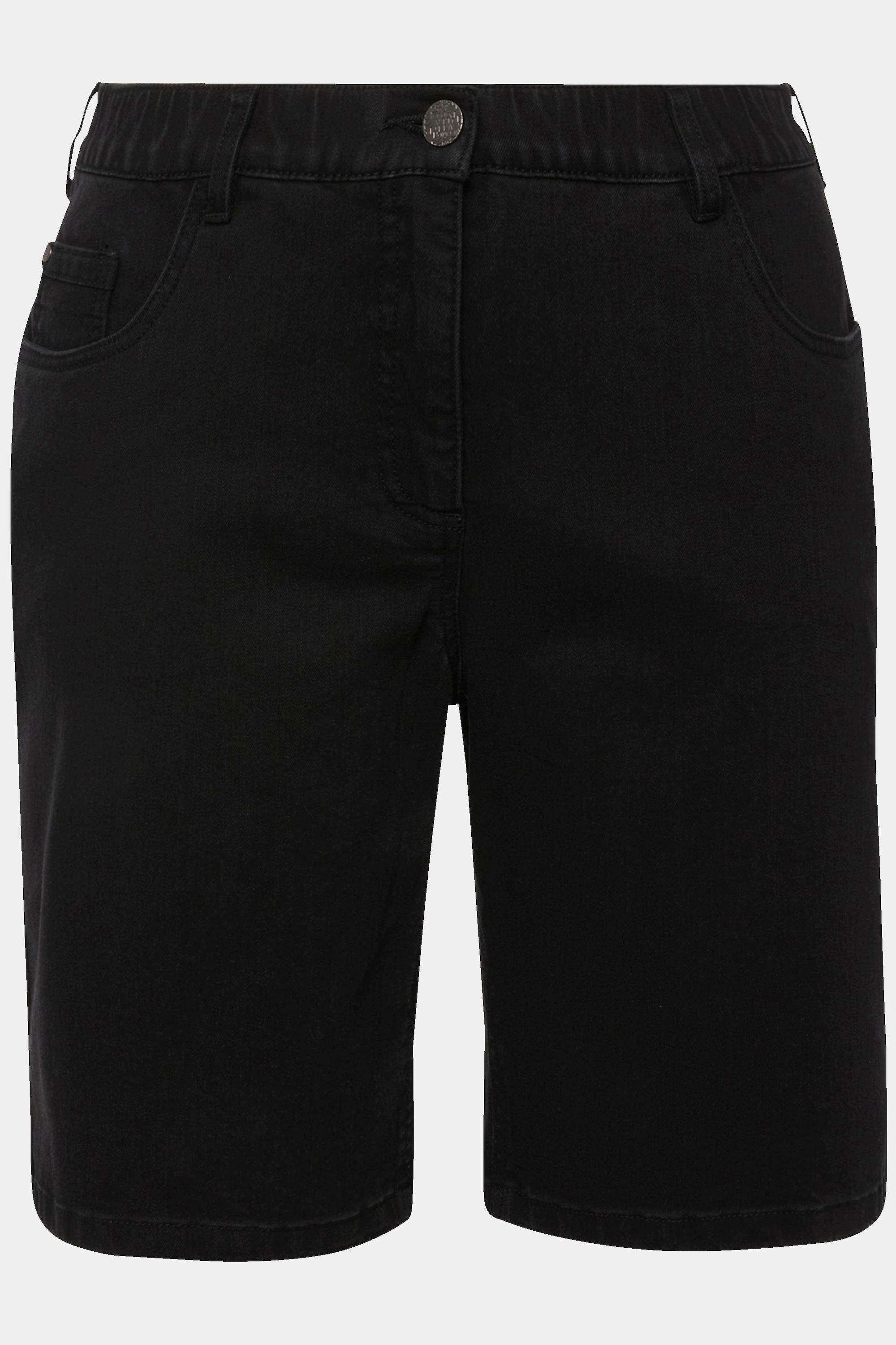 Ulla Popken Mandy 5-Pocket Komfortbund Jeansbermuda