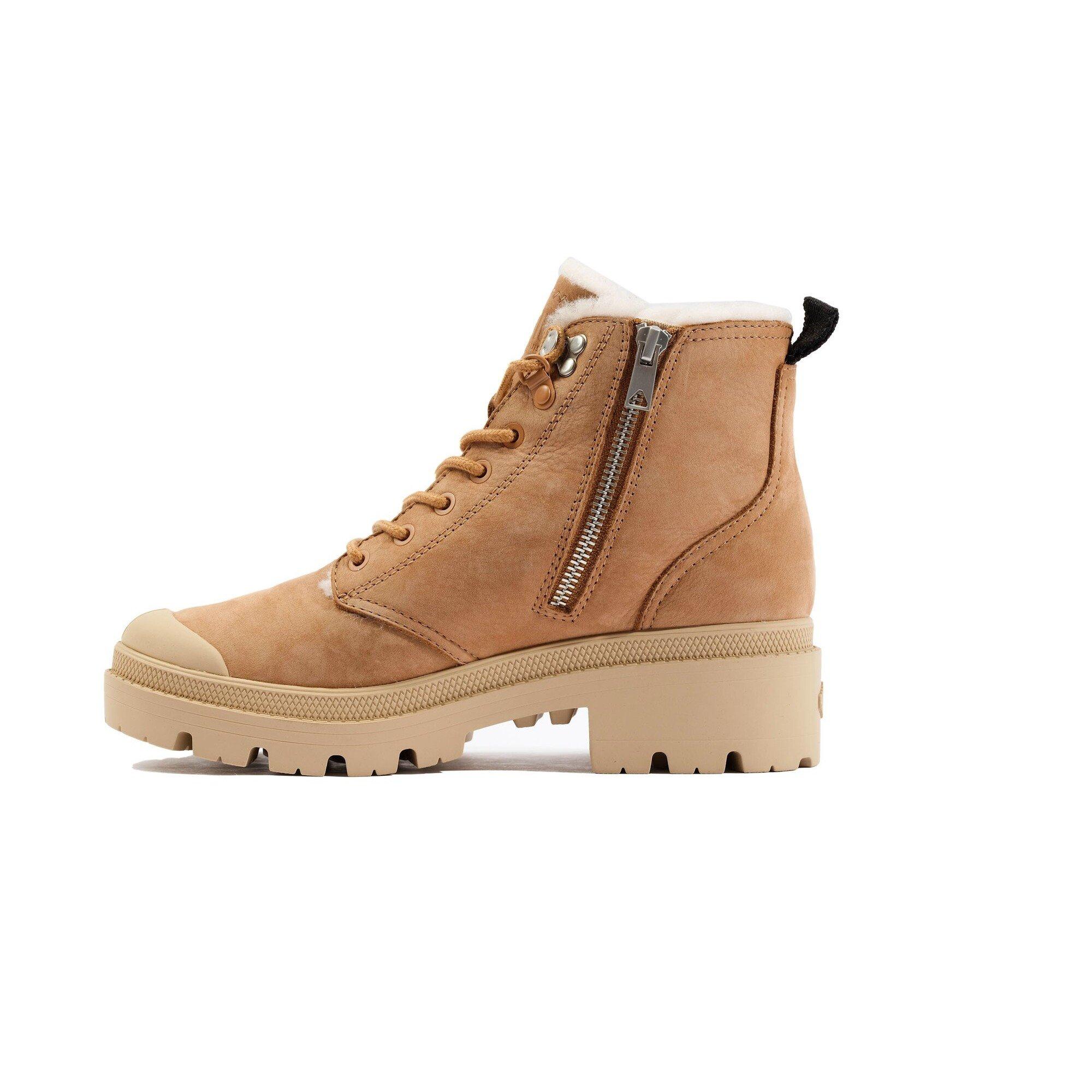 PALLADIUM damen stiefeletten pallabase nubuck zip wl