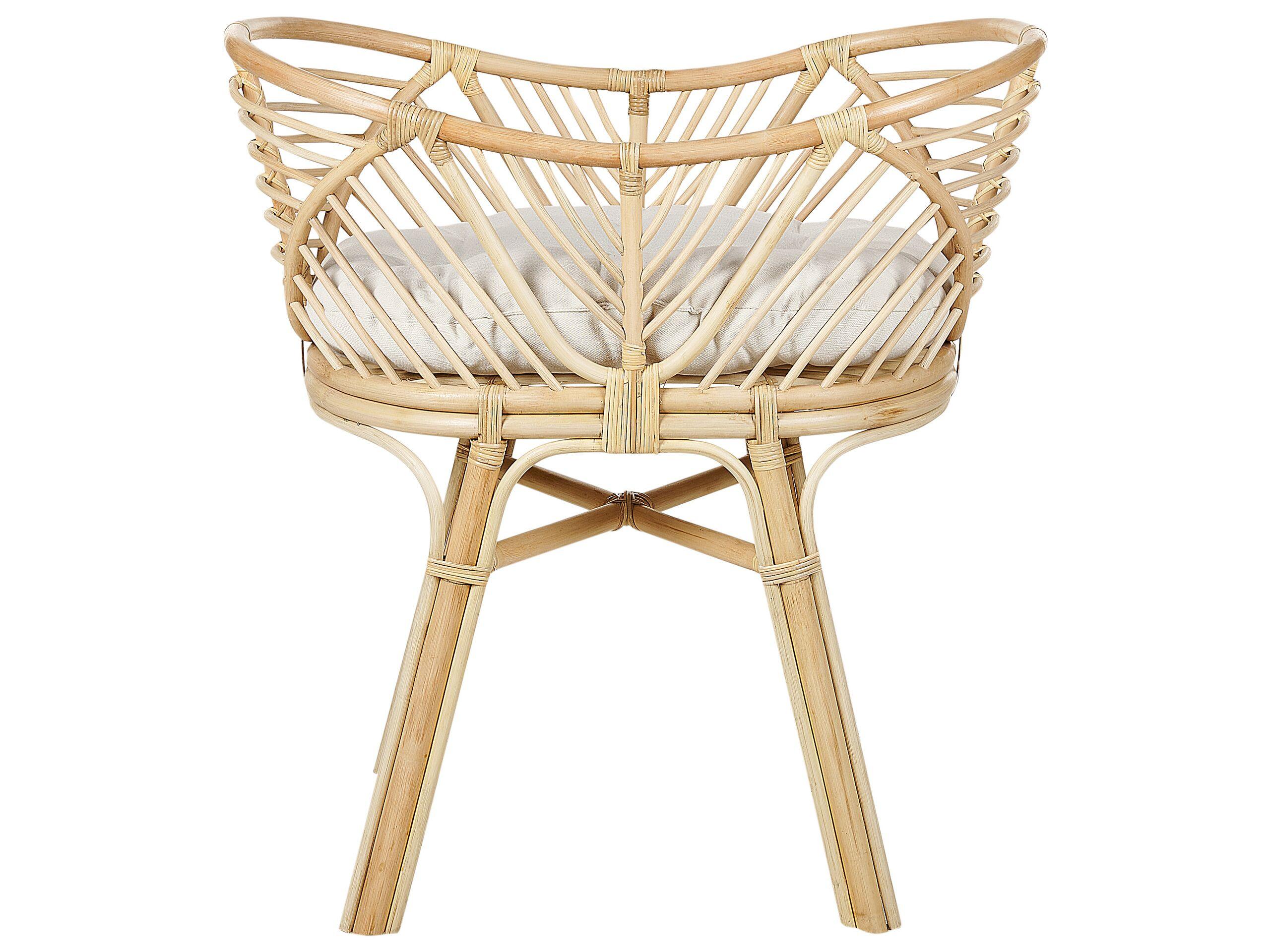 Beliani Stubenbett aus Rattan Boho GRUISSAN