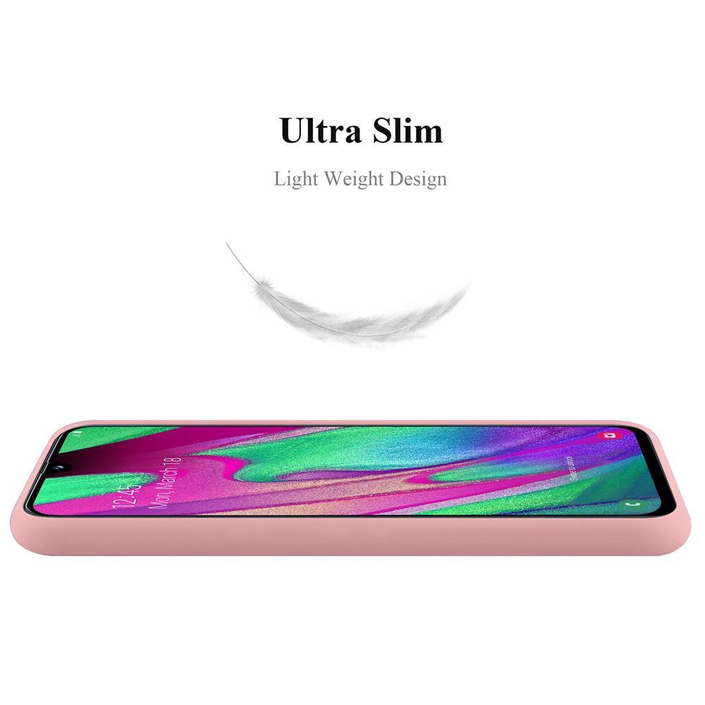 Cadorabo Hülle für Samsung Galaxy A40 TPU Silikon Candy