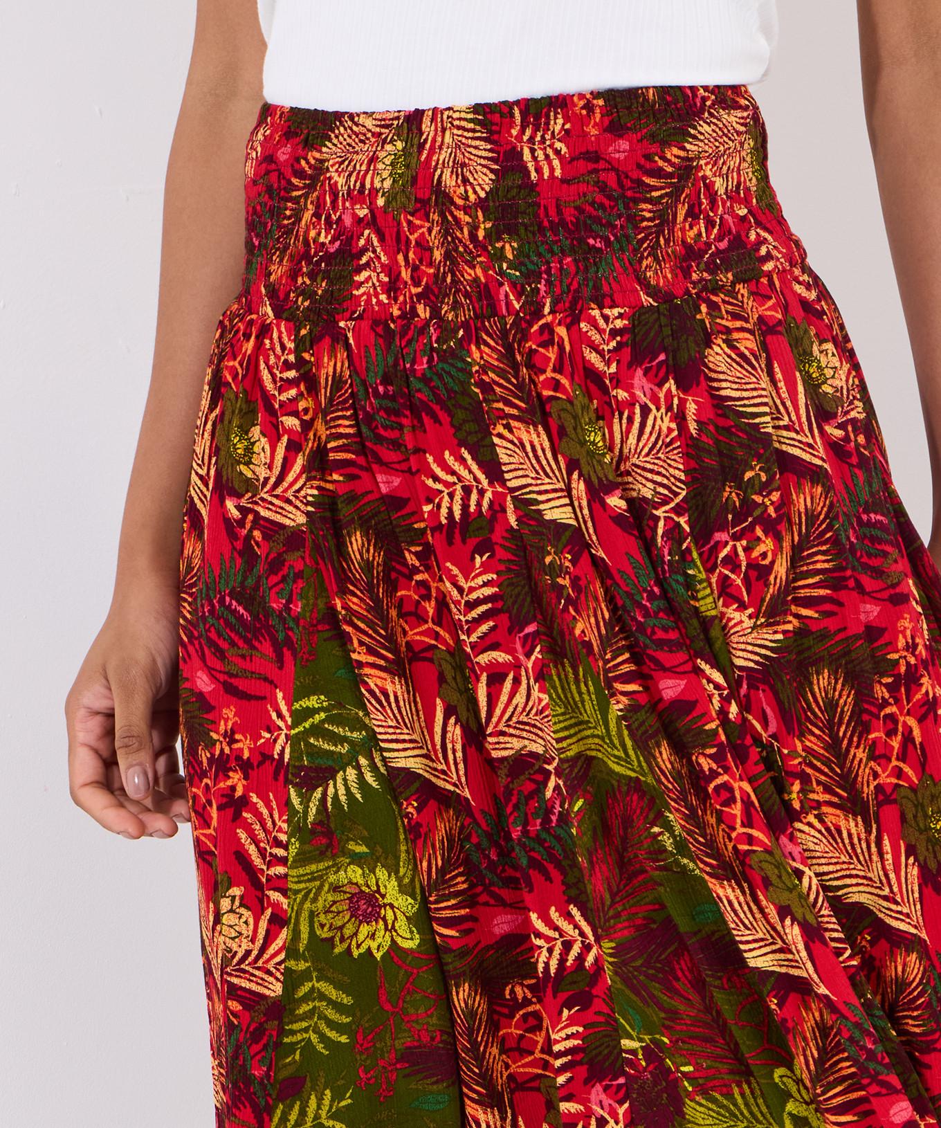 Joe Browns Godet-Skaterrock mit Palmenmuster