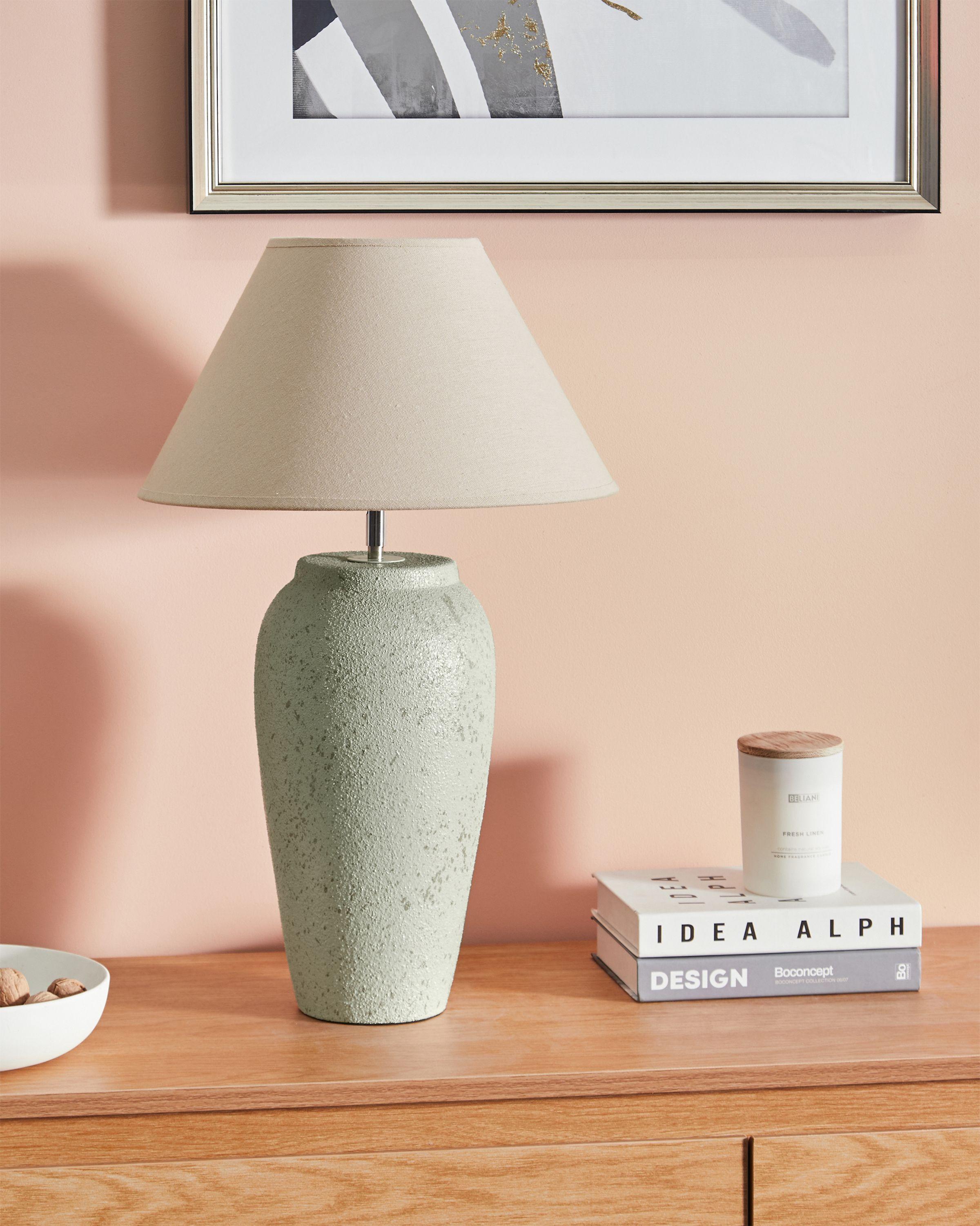 Beliani Tischleuchte aus Keramik Klassisch AMBLO