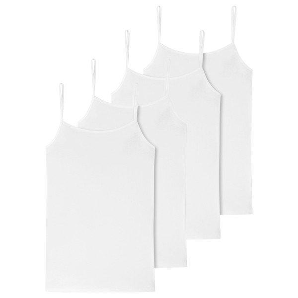 Schiesser 4er Pack 95/5 Organic Cotton - Spaghetti-Top