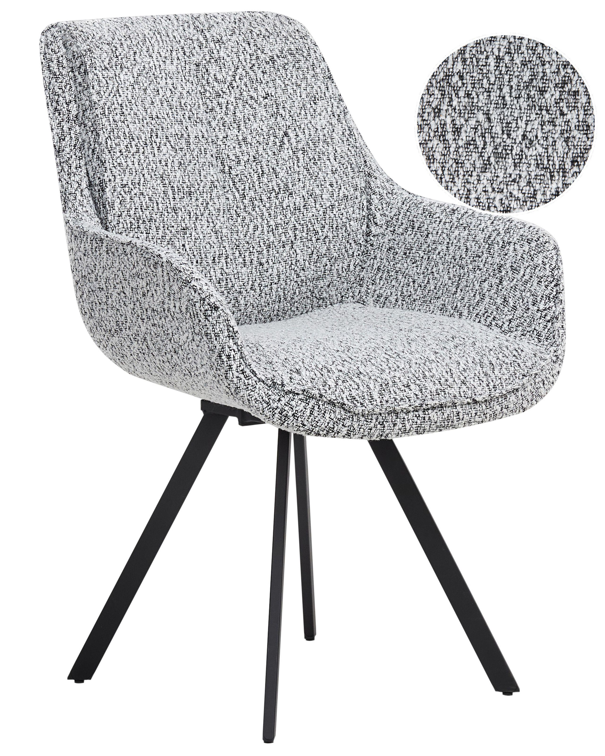 Beliani Esszimmerstuhl aus Bouclé Modern MARCELLUS